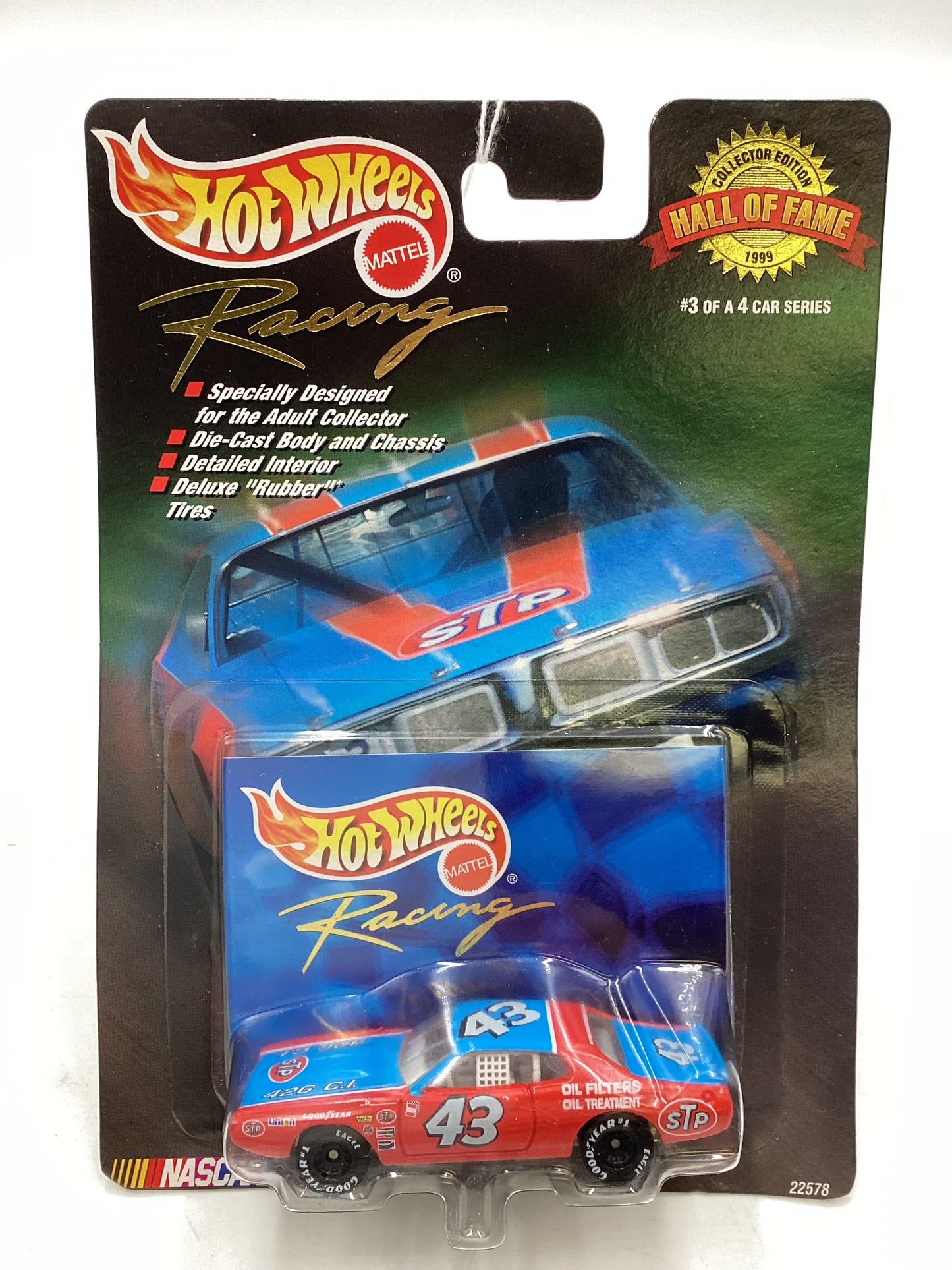 1999 HW Racing Hall of fame #3 1972 Dodge Charger Stock Car