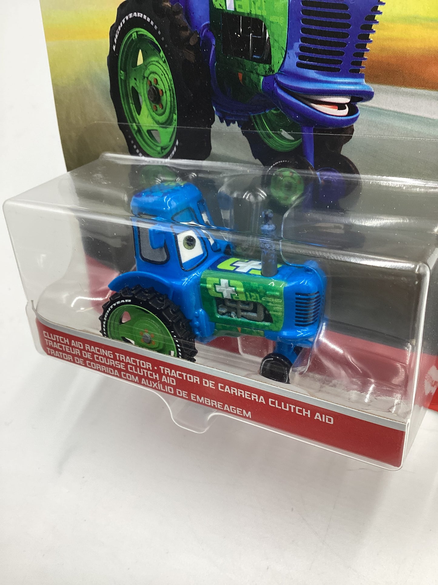 Disney Pixar Cars Cluth Aid Racing Tractor Blue/Green