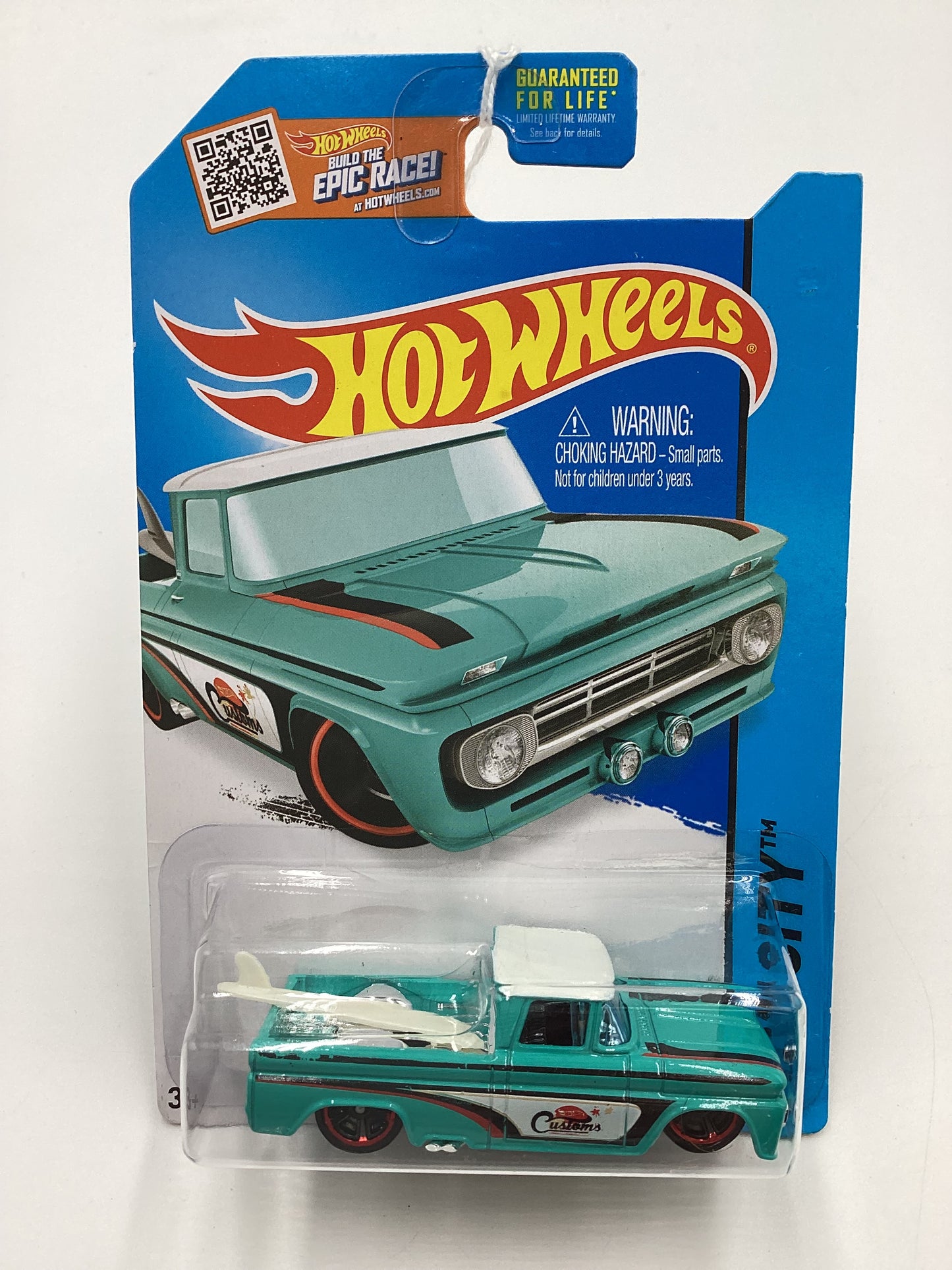 2015 Hot wheels #72 Custom 62 Chevy Teal SR