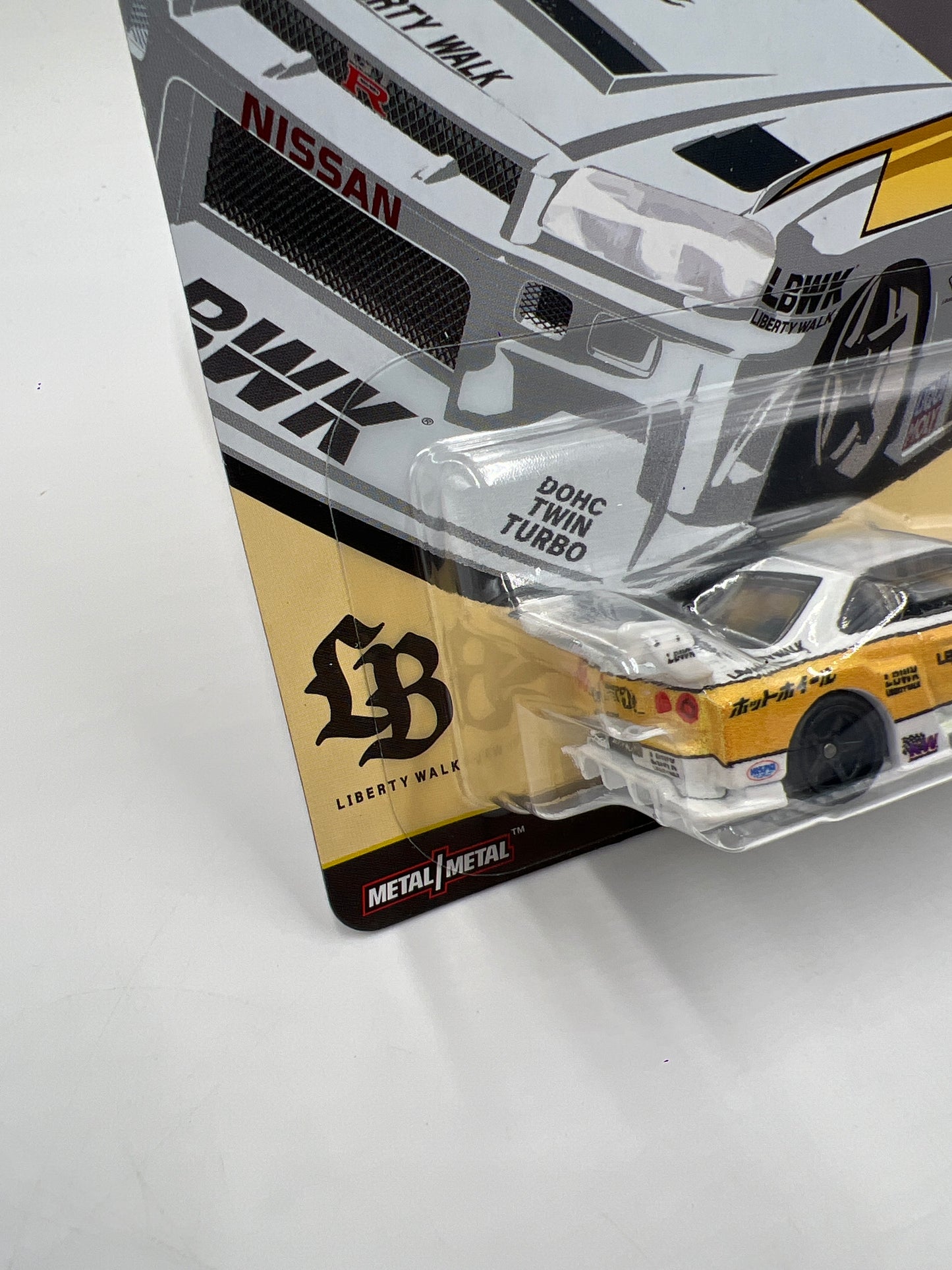 Hot Wheels Premium Car Culture Silhouettes #1 LB-ER34 Super Silhouette Nissan Skyline LBWK White 258C
