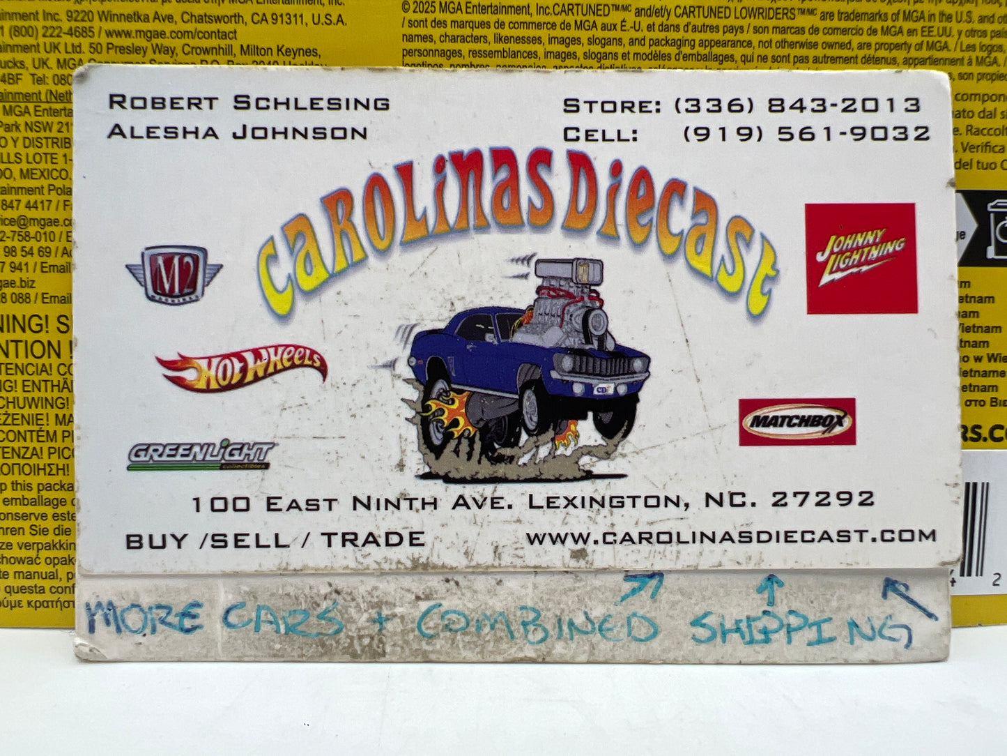 MGA Car Tuned Hobby Exclusive Series 5 #6 70 Chevy Monte Carlo White 186E
