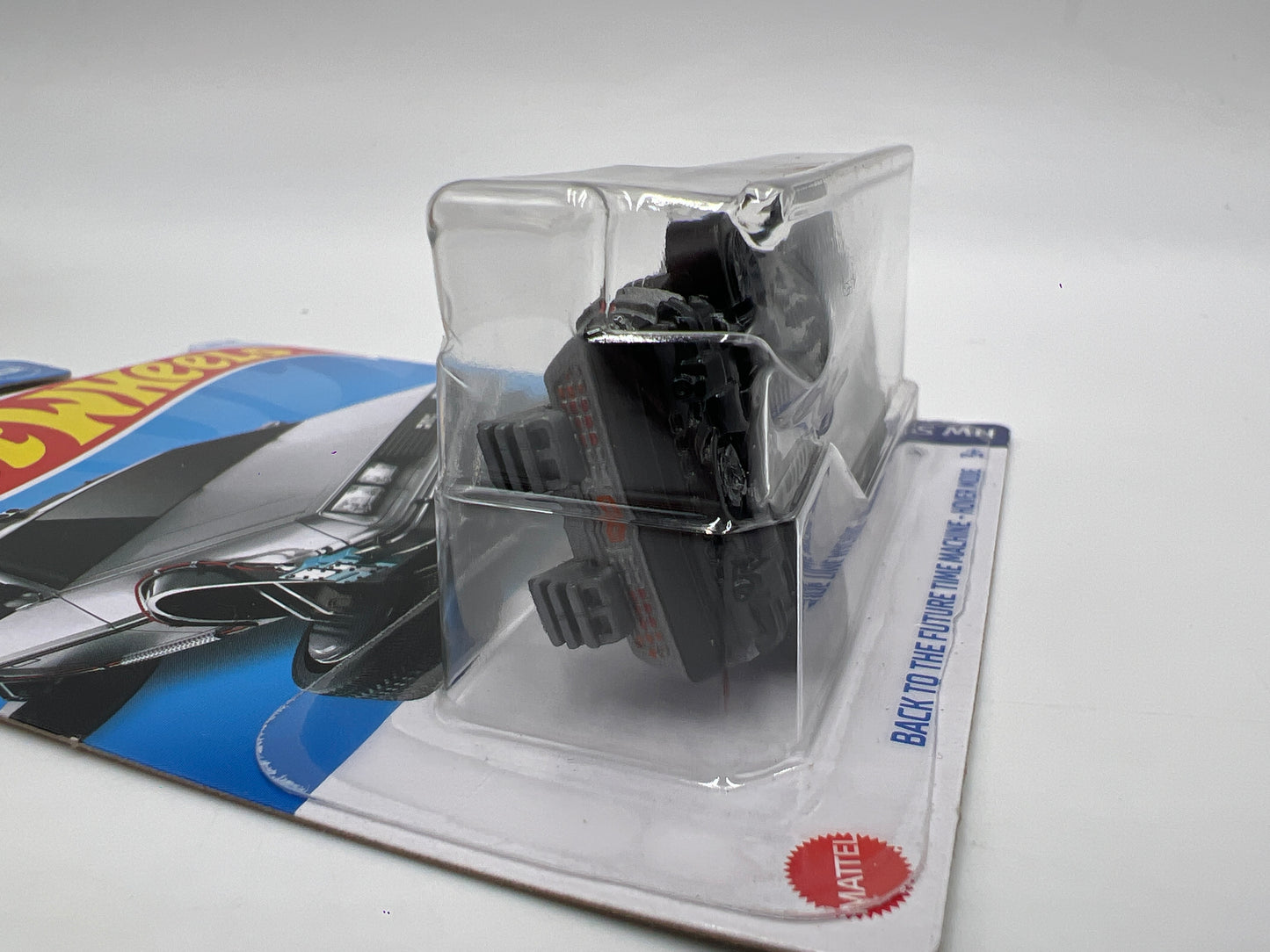 2024 Hot Wheels Screen Time #60 Back to the Future Time Machine Hover Mode Blister Not Perfect 123B