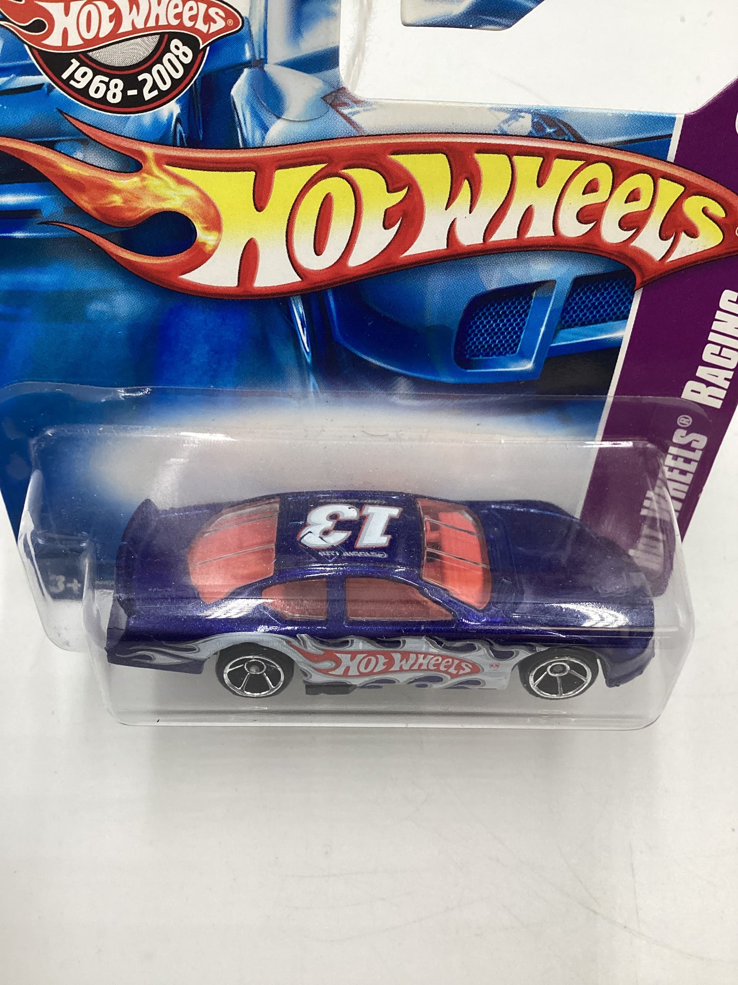 2008 Hot Wheels HW Team: Hot Wheels Racing #146 Dodge Charger Stock Car Blue Short Card 45D