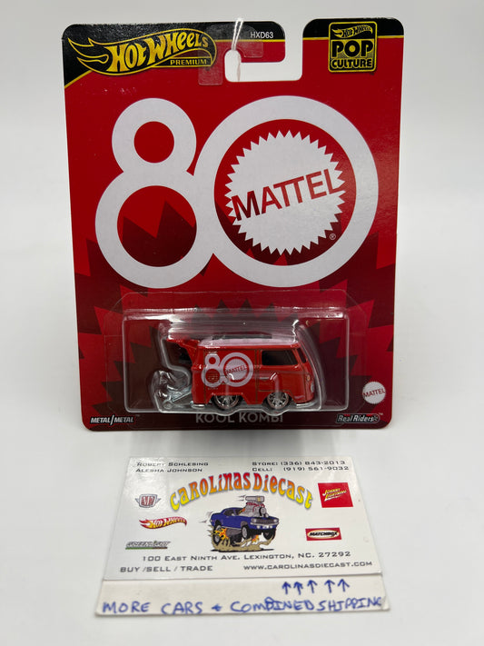 2025 Hot Wheels Pop Culture 80th Anniversary Mattel Kool Kombi Red 243D