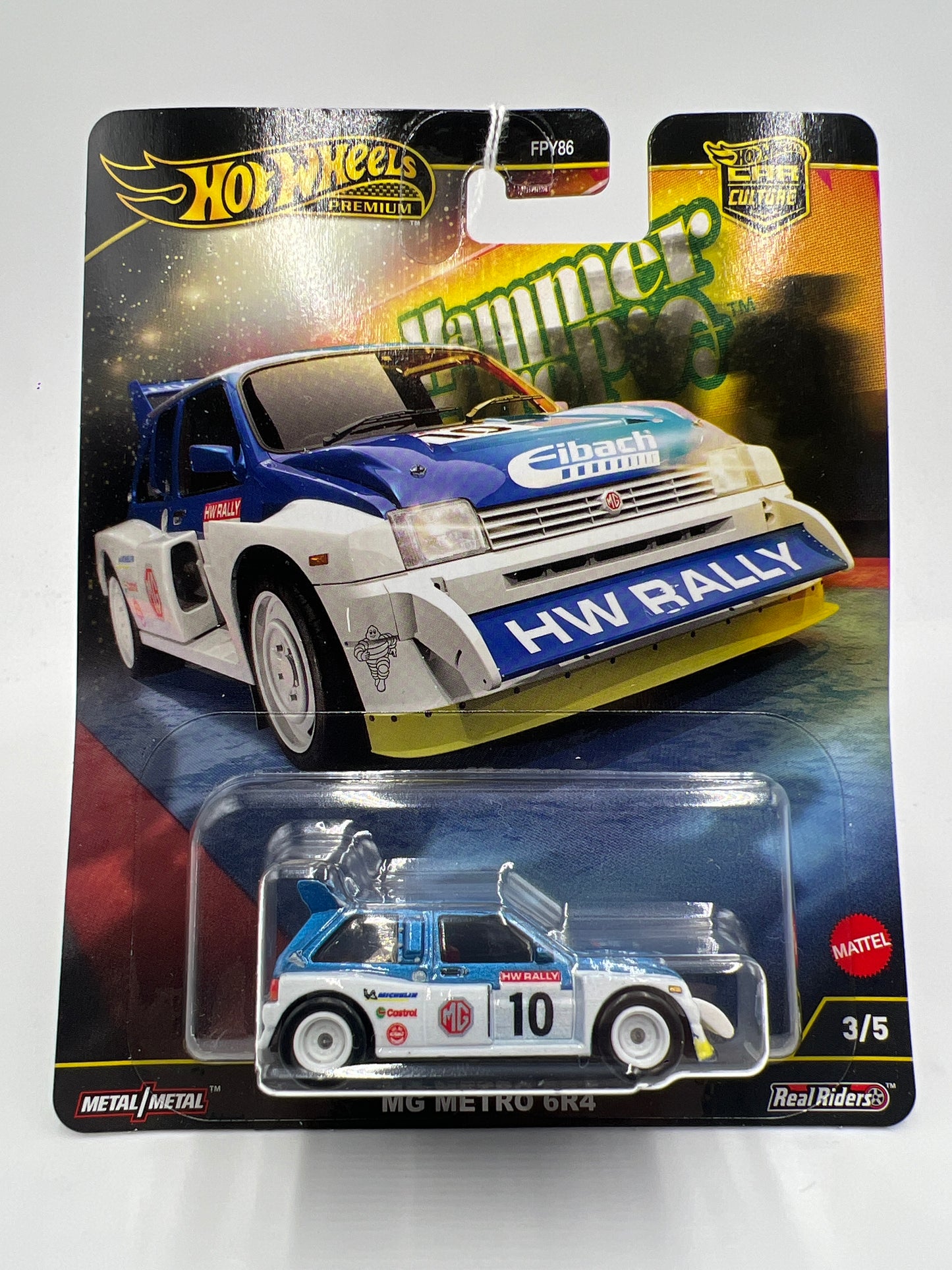 2025 Hot Wheels Car Culture Hammer Drops #3 MG Metro 6R4 Blue/White 252D