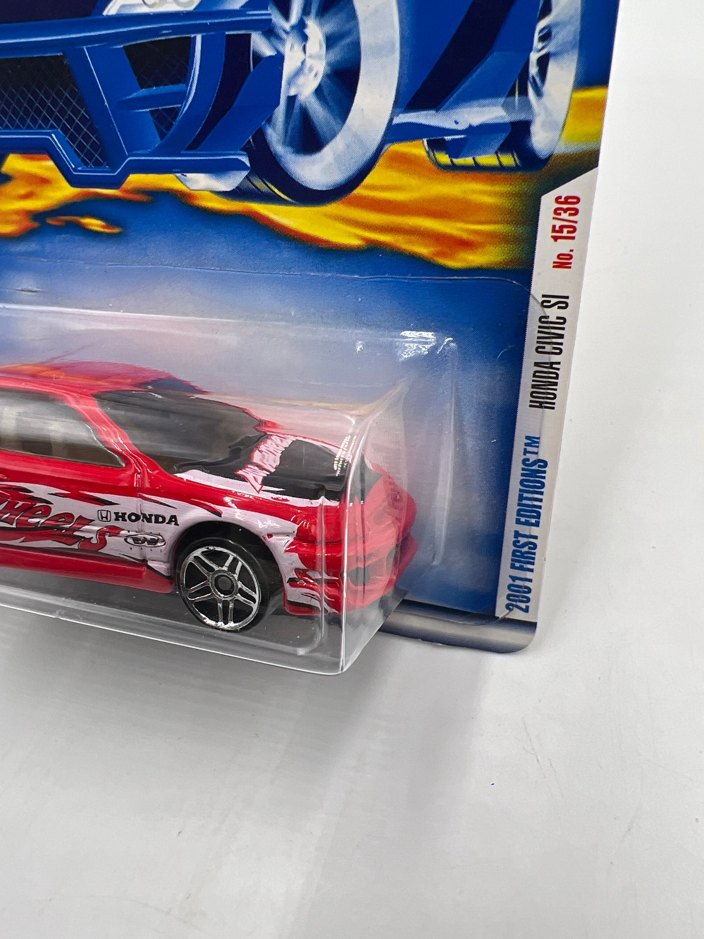 Hot Wheels 2001 #27 First Editions Honda Civic Si Red 77B