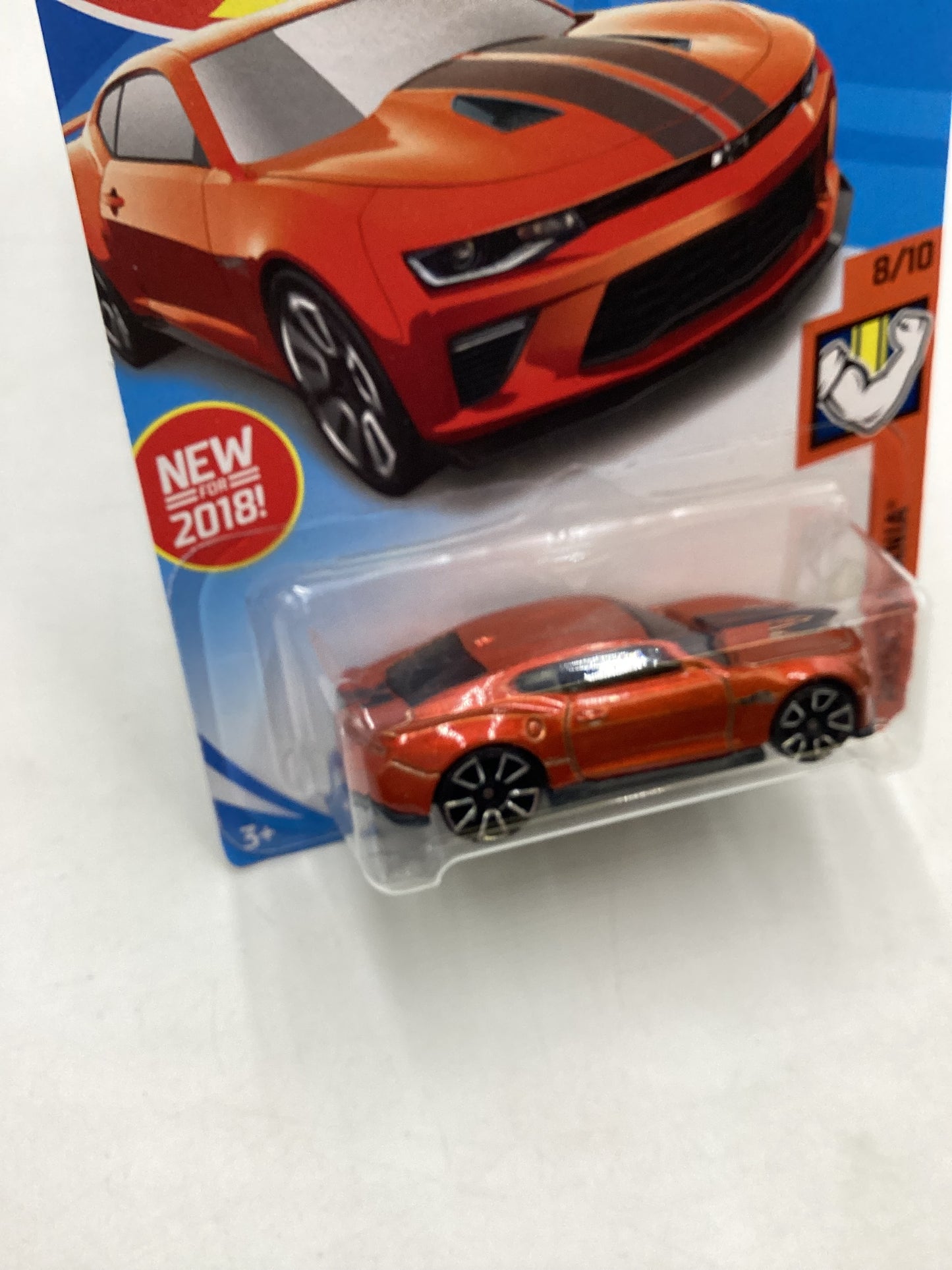 2018 Hot Wheels #050 Orange 18 Camaro SS 5E