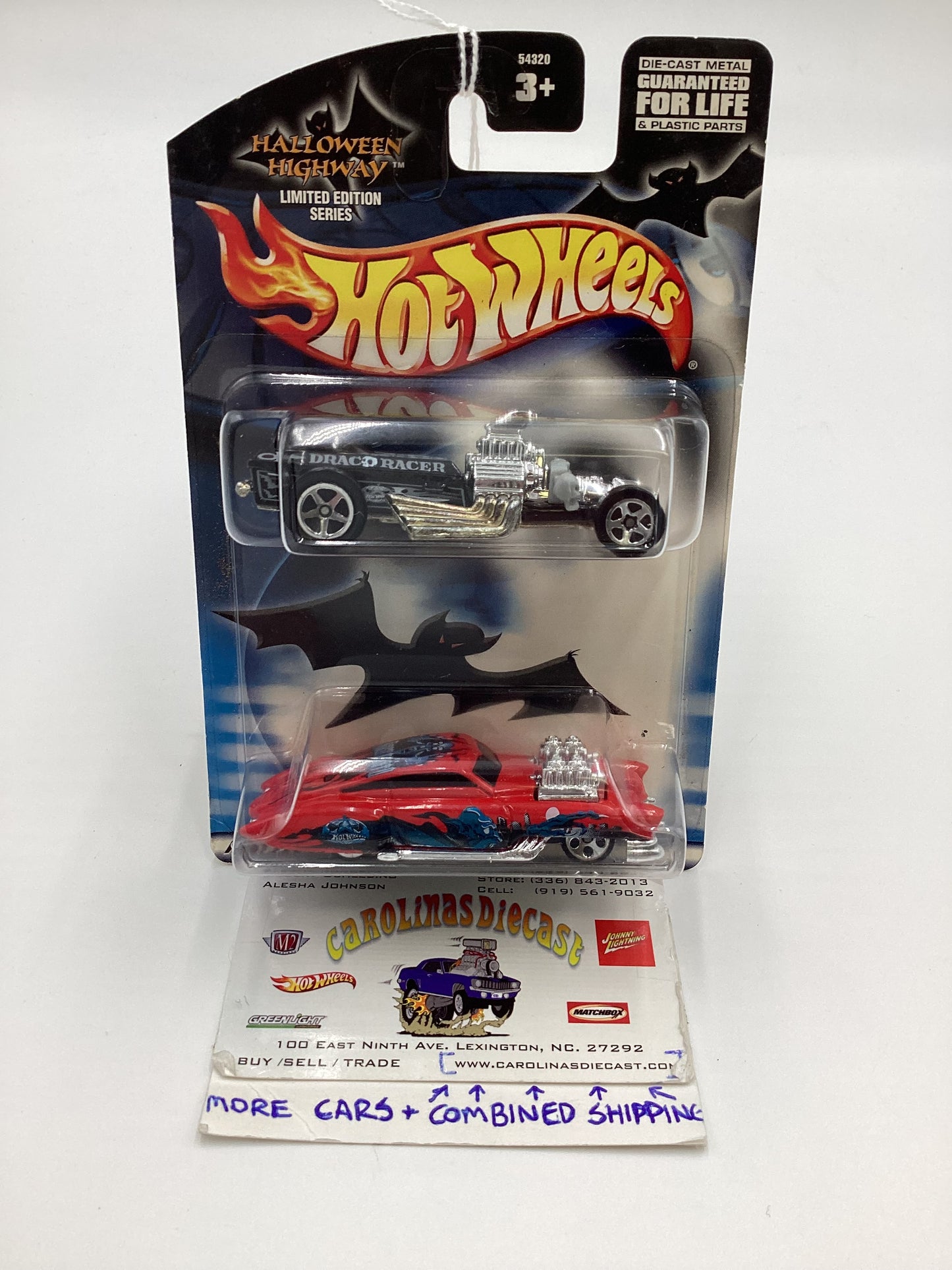 2002 Hot Wheels Halloween Highway Drag Racer & Nosfermoto SR