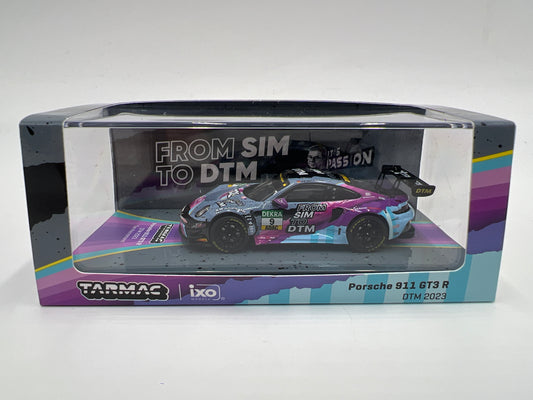 Tarmac Works x IXO Models Hobby64 SIM To DTM 2023 #9 Porsche 911 GT3 R