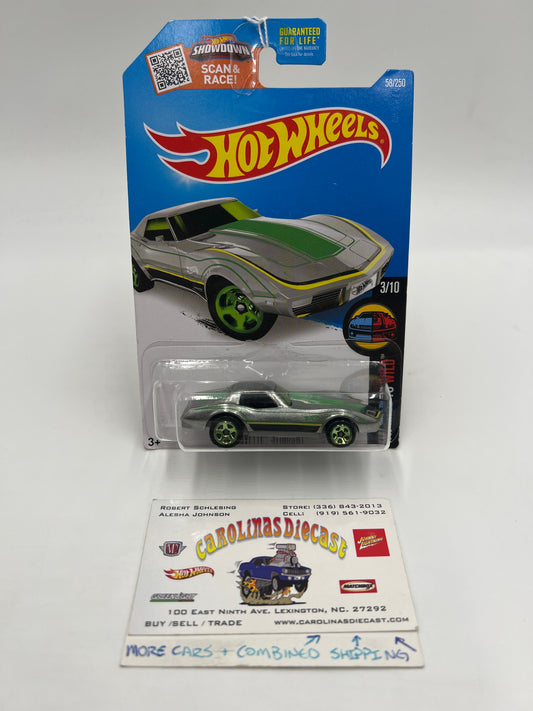 2016 Hot Wheels Walmart Exclusive Zamac #58 Corvette Stingray 146G
