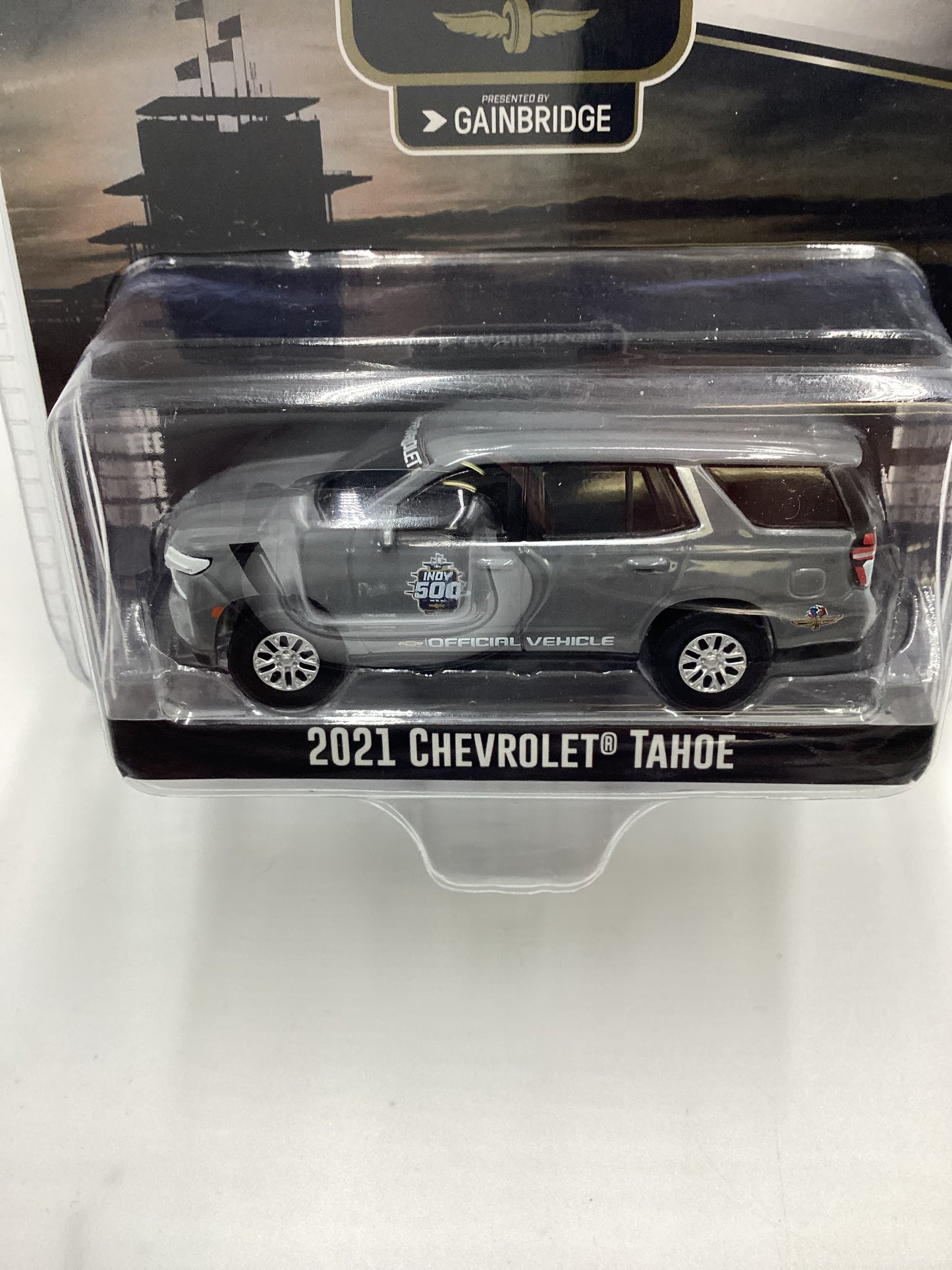 Greenlight Collectibles 105th Indy 500 2021 Chevrolet Tahoe Gray 180B