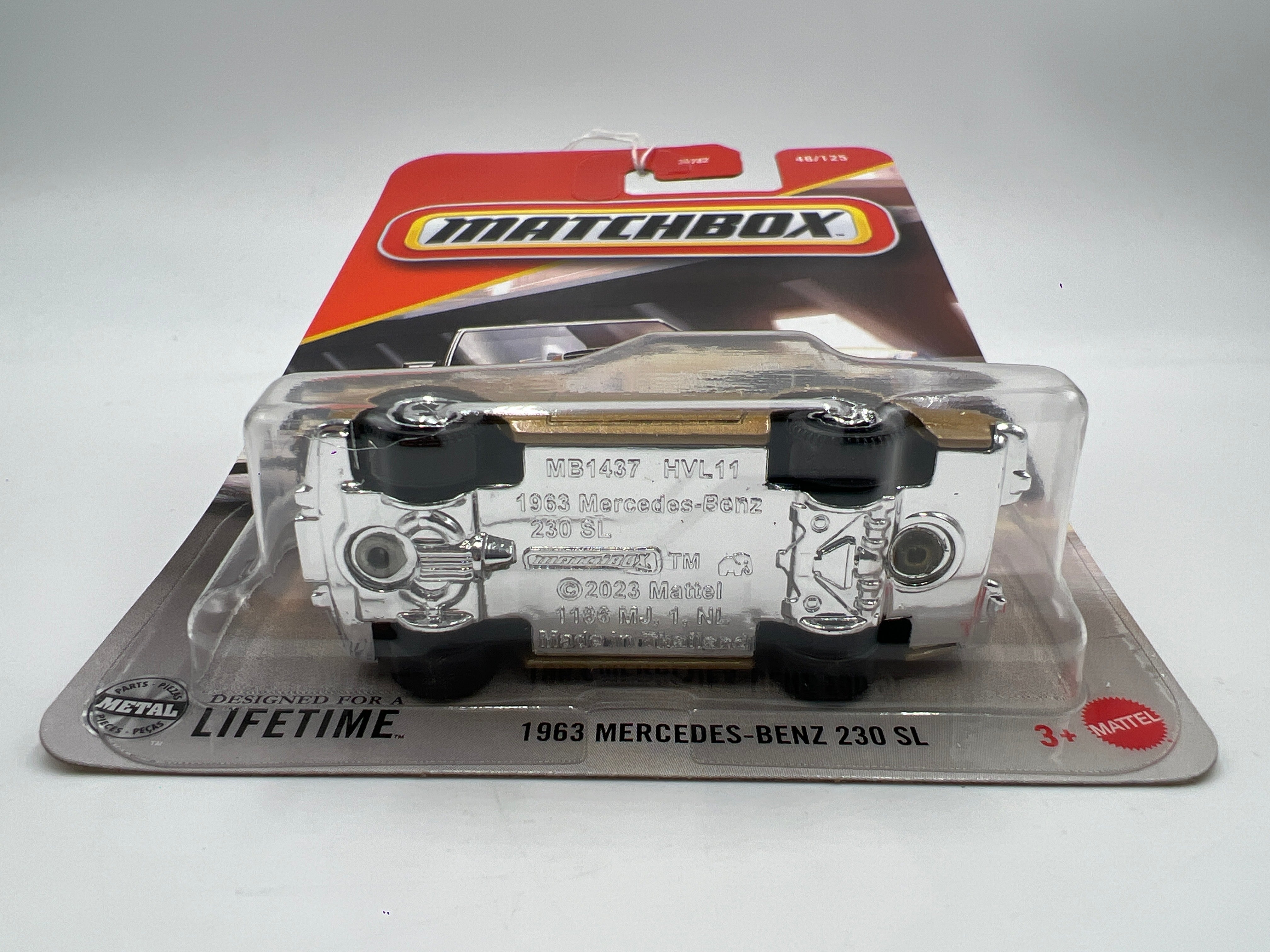 2025 Matchbox #46 1963 Mercedes-Benz 230 SL Gold 214A