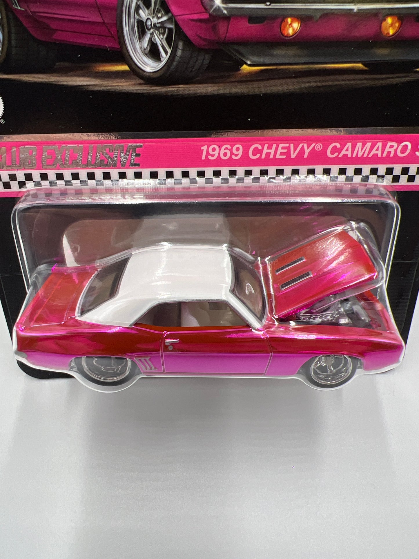 2024 Hot Wheels RLC Club Exclusive 1969 Chevy Camaro SS Pink W/Protector