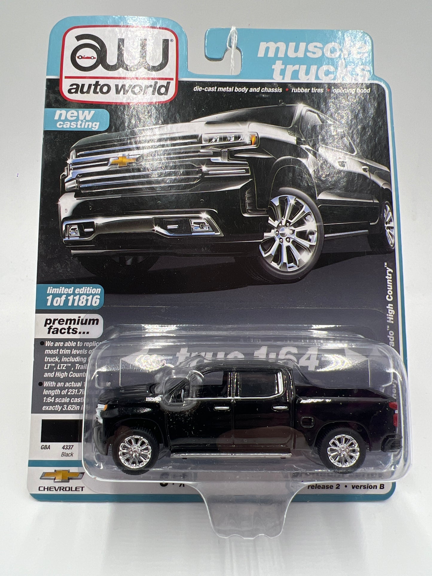 Auto World Muscle Trucks Release 2 Version B 2019 Chevy Silverado High Country Black