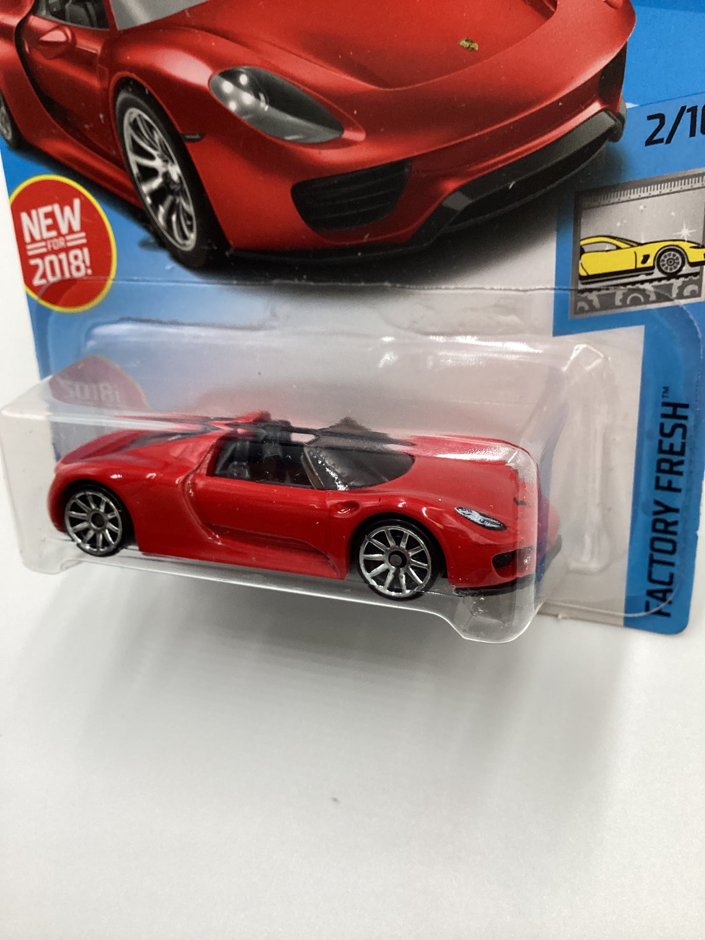 2018 Hot Wheels #292 Porsche 918 Spyder 100D