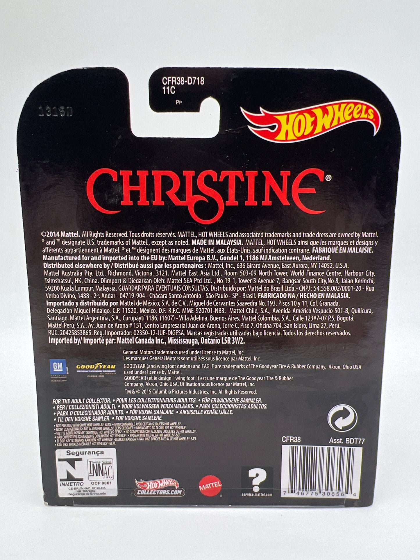 Hot Wheels Retro Entertainment Christine 67 Camaro W/Protector