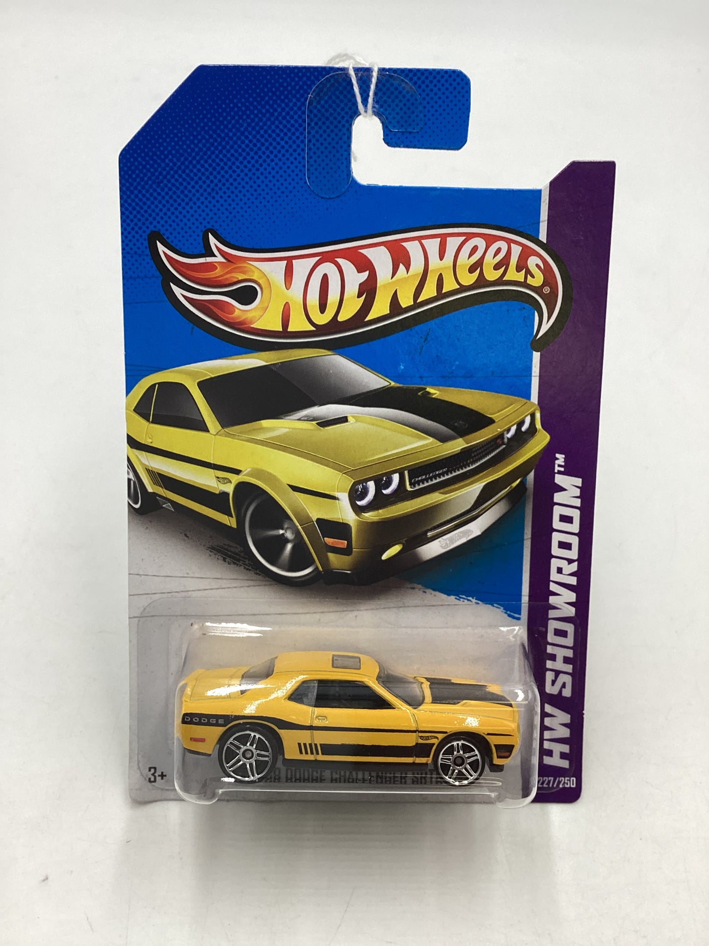 2013 Hot Wheels #227 08 Dodge Challenger SRT8 Yellow 46G