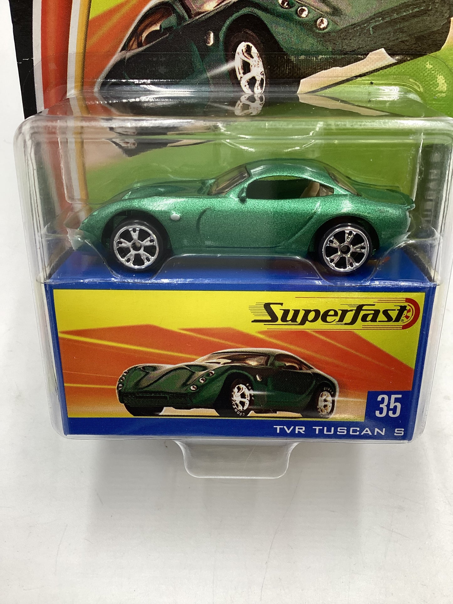 Matchbox 2004 Superfast #35 TVR Tuscan S green 169C