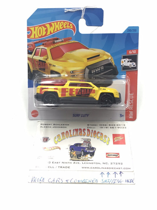 2023 hot wheels N Case Short Card #230 Surf duty 122i