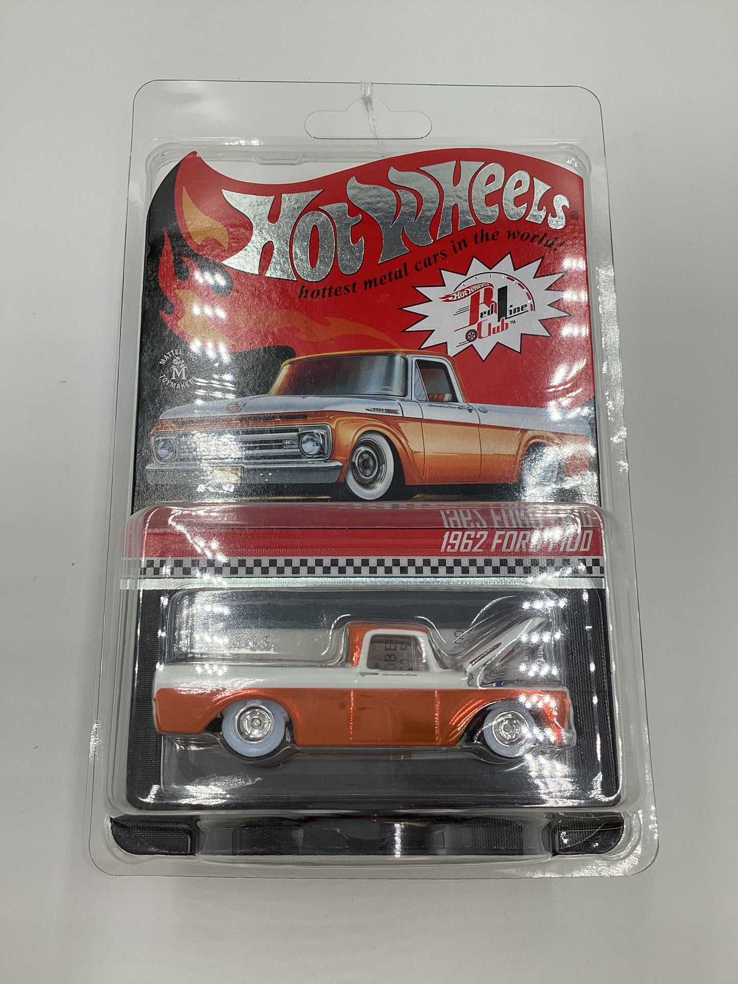 2022 Hot Wheels RLC #22580/25000 1962 Ford F100 Orange with protector