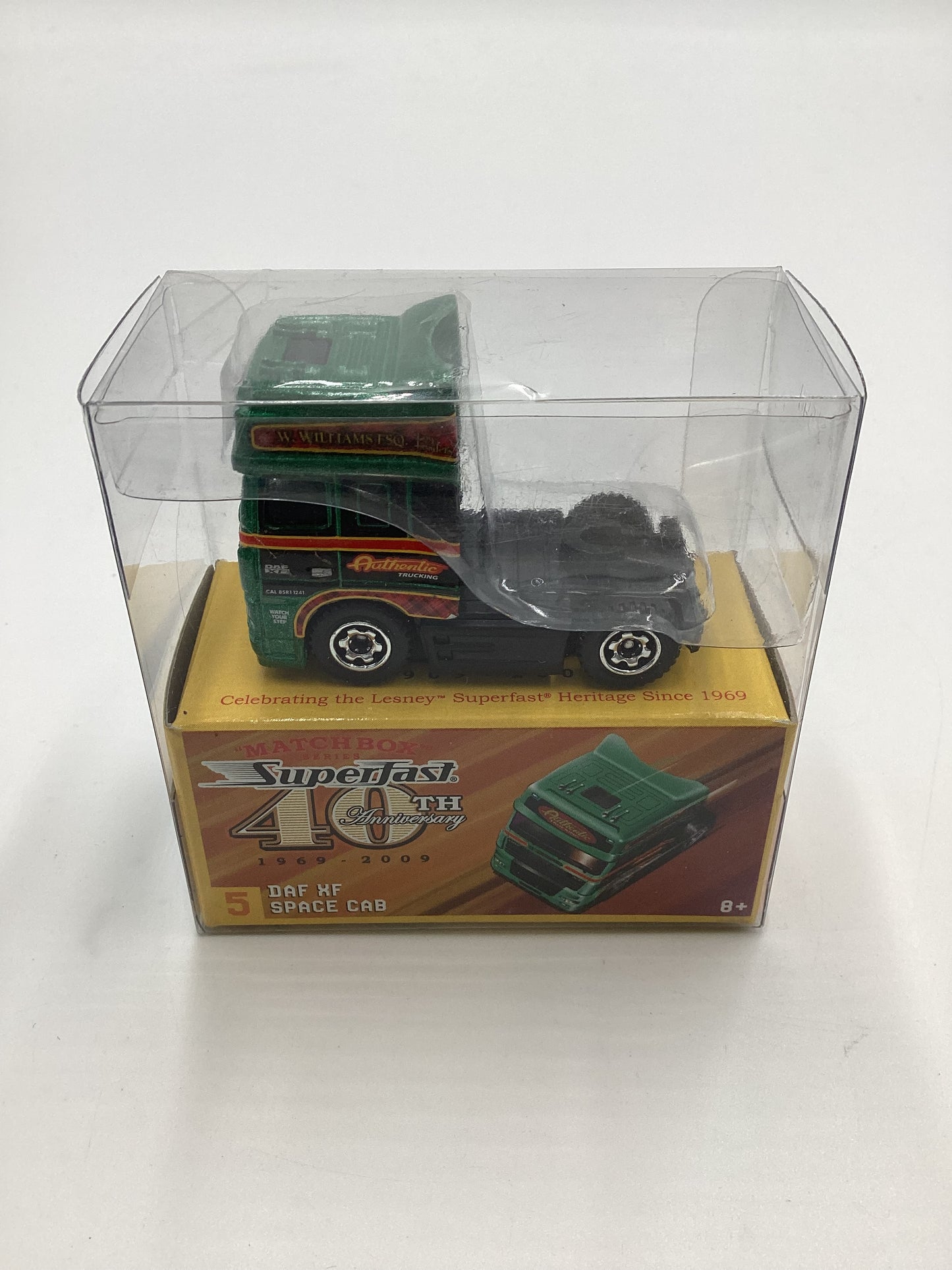 Matchbox 40th Anniversary Superfast #5 DAF XF Space Cab Green