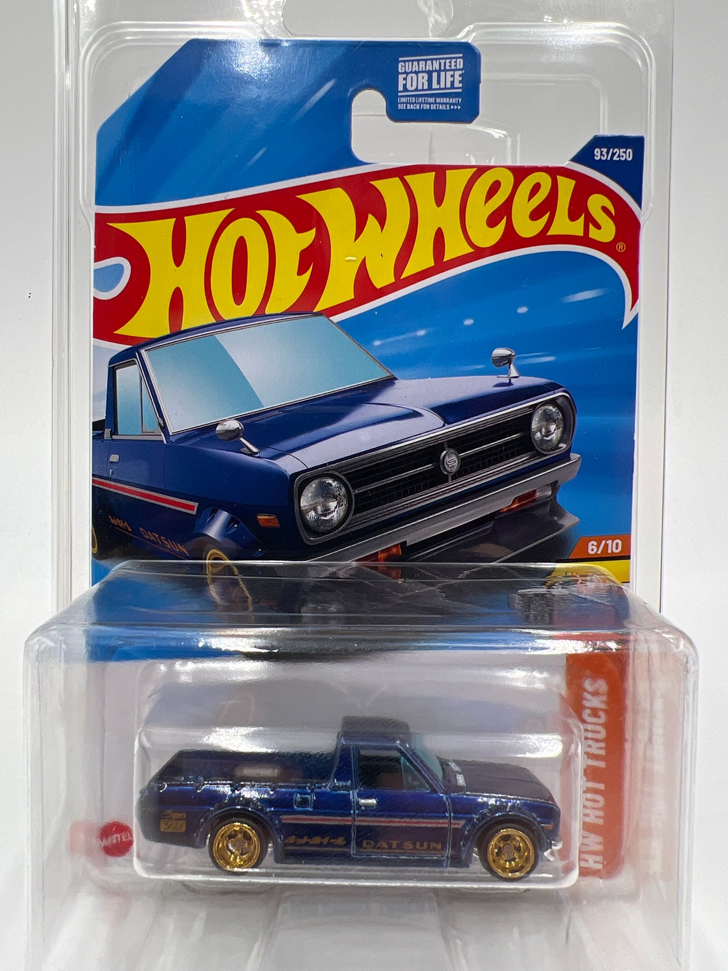 2025 Hot Wheels D Case Super Treasure Hunt #93 1975 Datsun Sunny Truck B120 Blue W/Protector #2