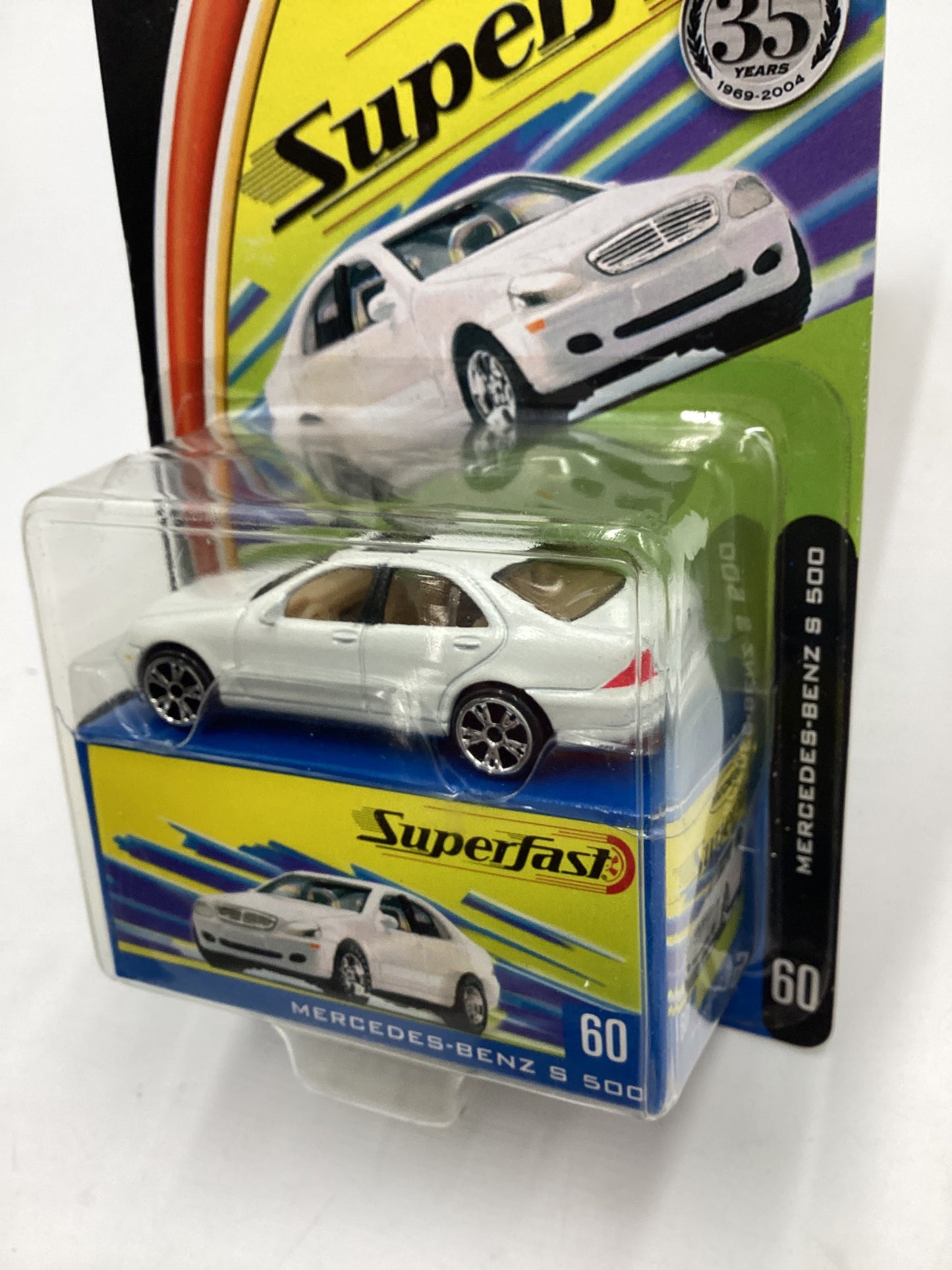 Matchbox 2004 Superfast #60 Mercedes Benz S 500 White 172A