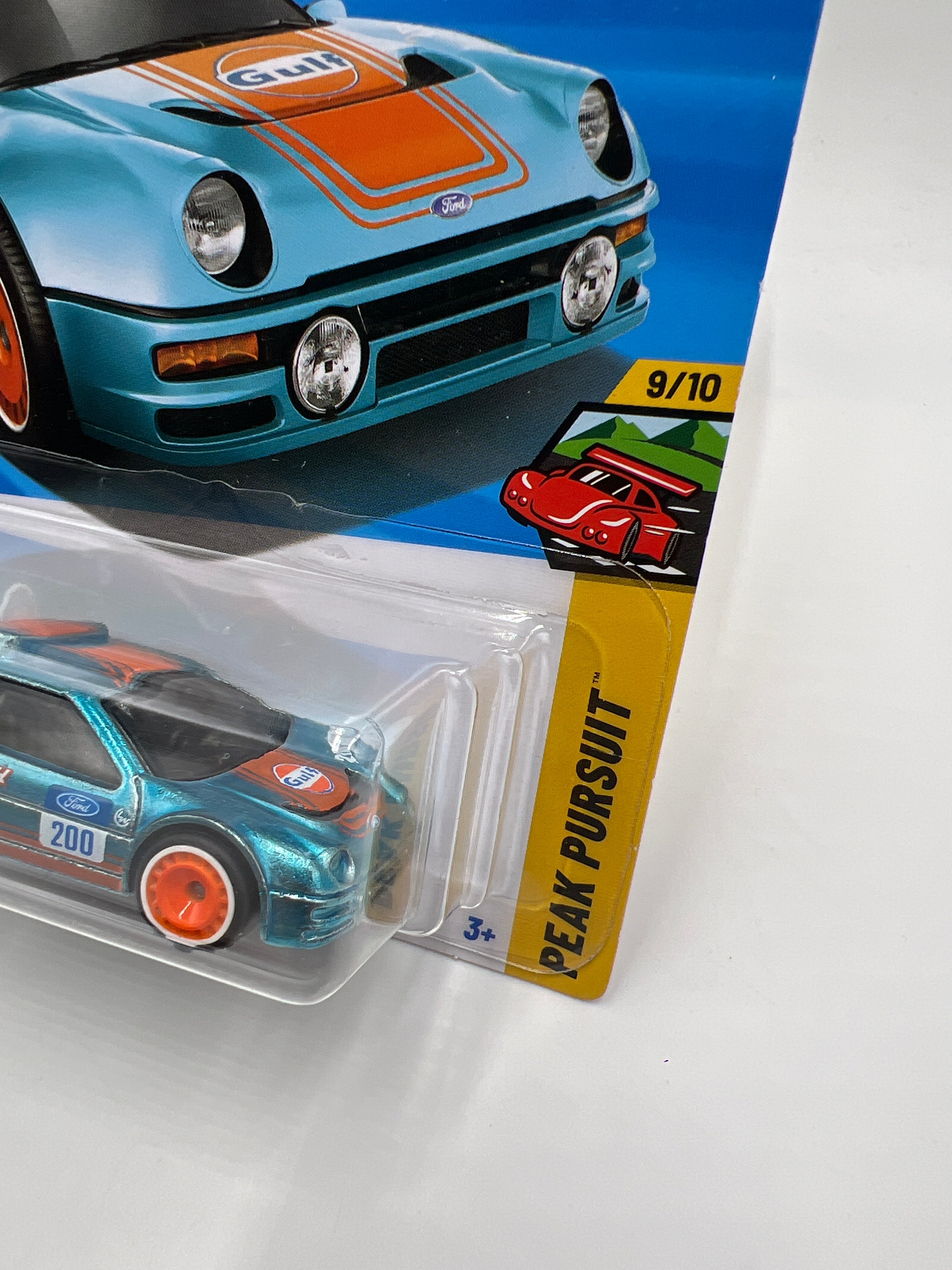 2025 Hot Wheels Super Treasure Hunt #247 Ford RS200 Gulf Blue W