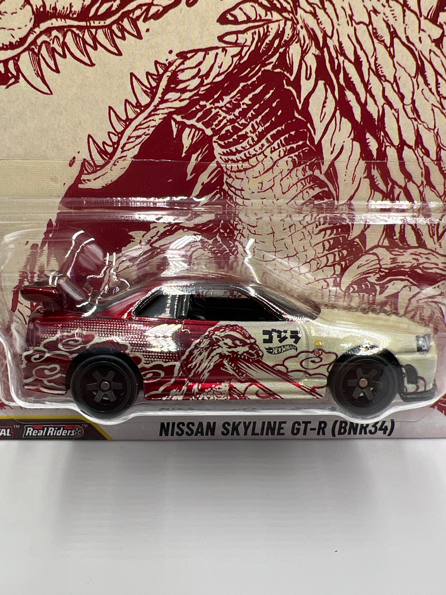 2025 Hot Wheels Premium Pop Culture Godzilla Nissan Skyline GT-R BNR34 W/Protector