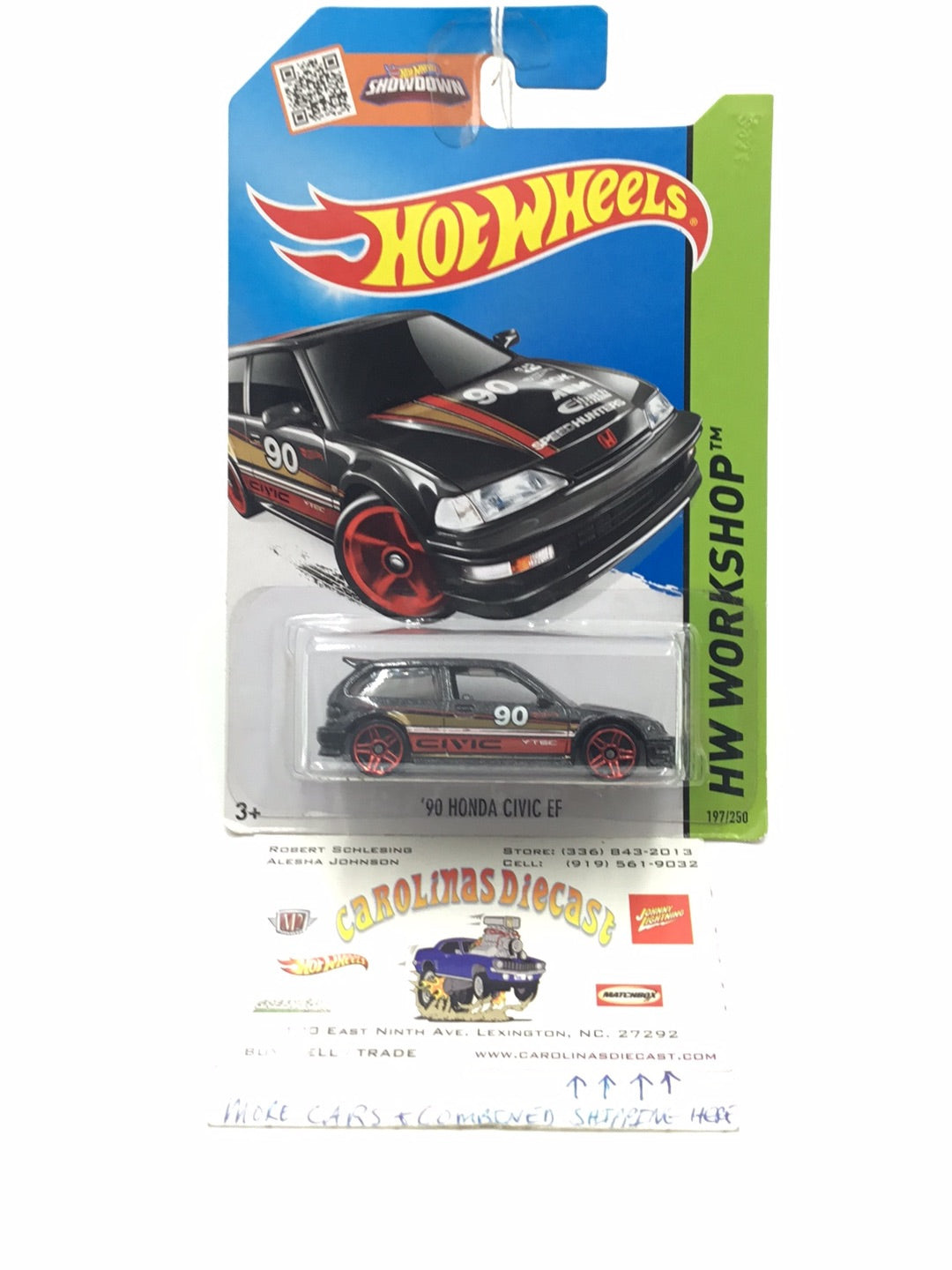 2014 Hot Wheels #197 1990 Honda Civic EF