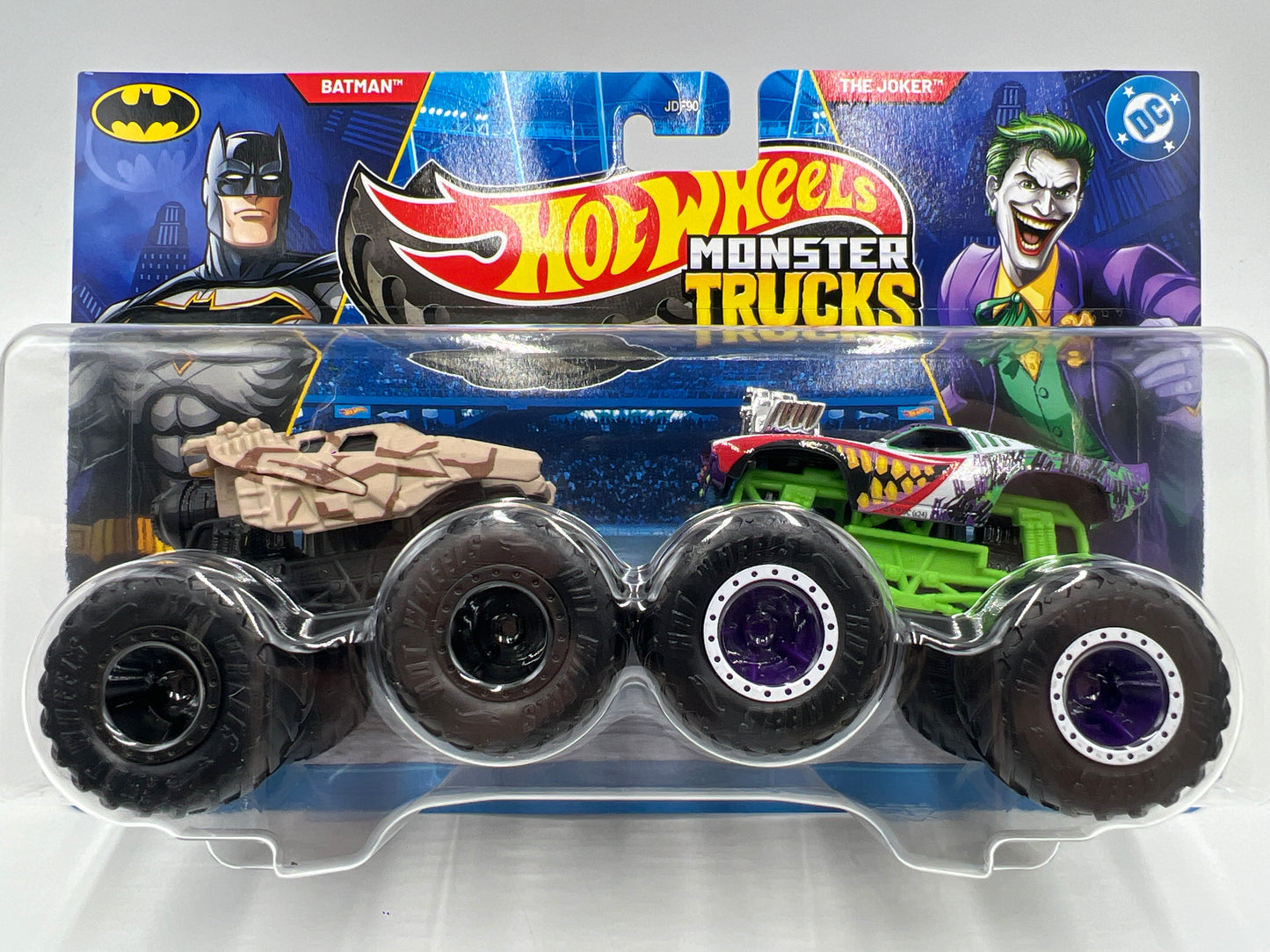 Hot Wheels Monster Trucks 2 Pack Batman & The Joker 136F