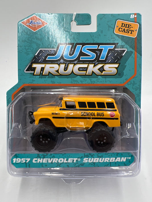 2025 Jada Just Trucks 1957 Chevrolet Suburban School Bus Yellow