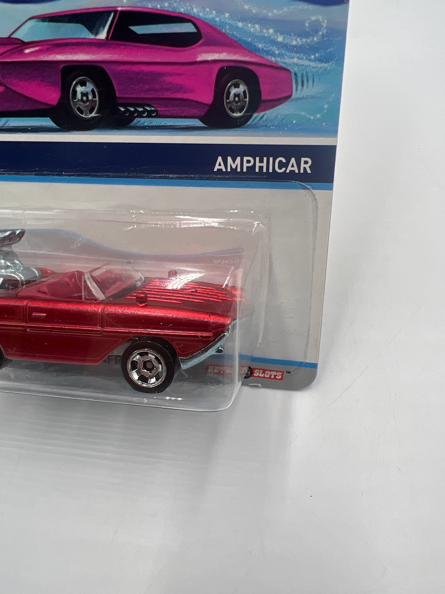 Hot Wheels Cool Classics #13 Amphicar Red (Pink Car Card)