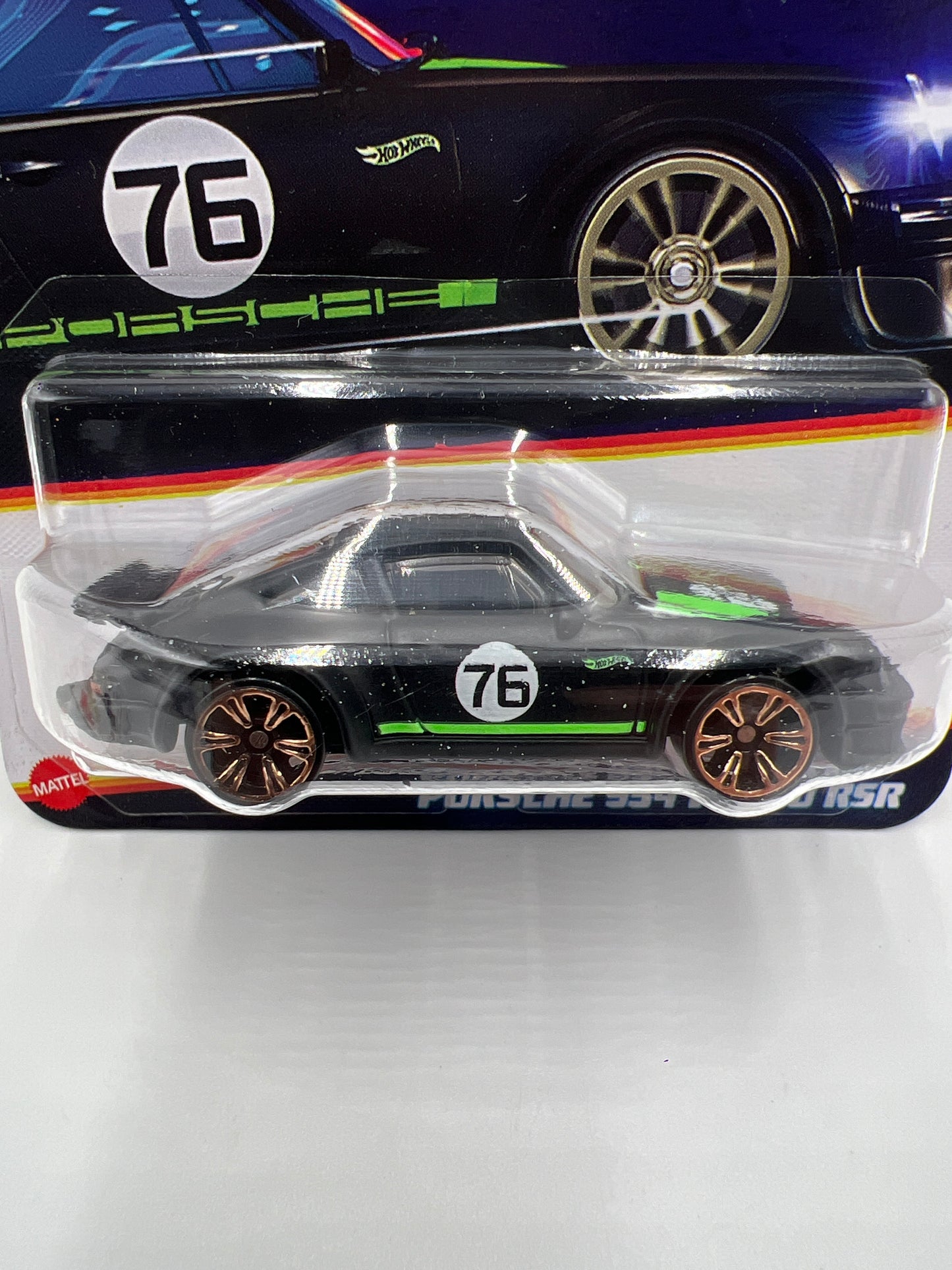 2025 Hot Wheels Neon Speeders #6 Porsche 934 Turbo RSR Black 159A