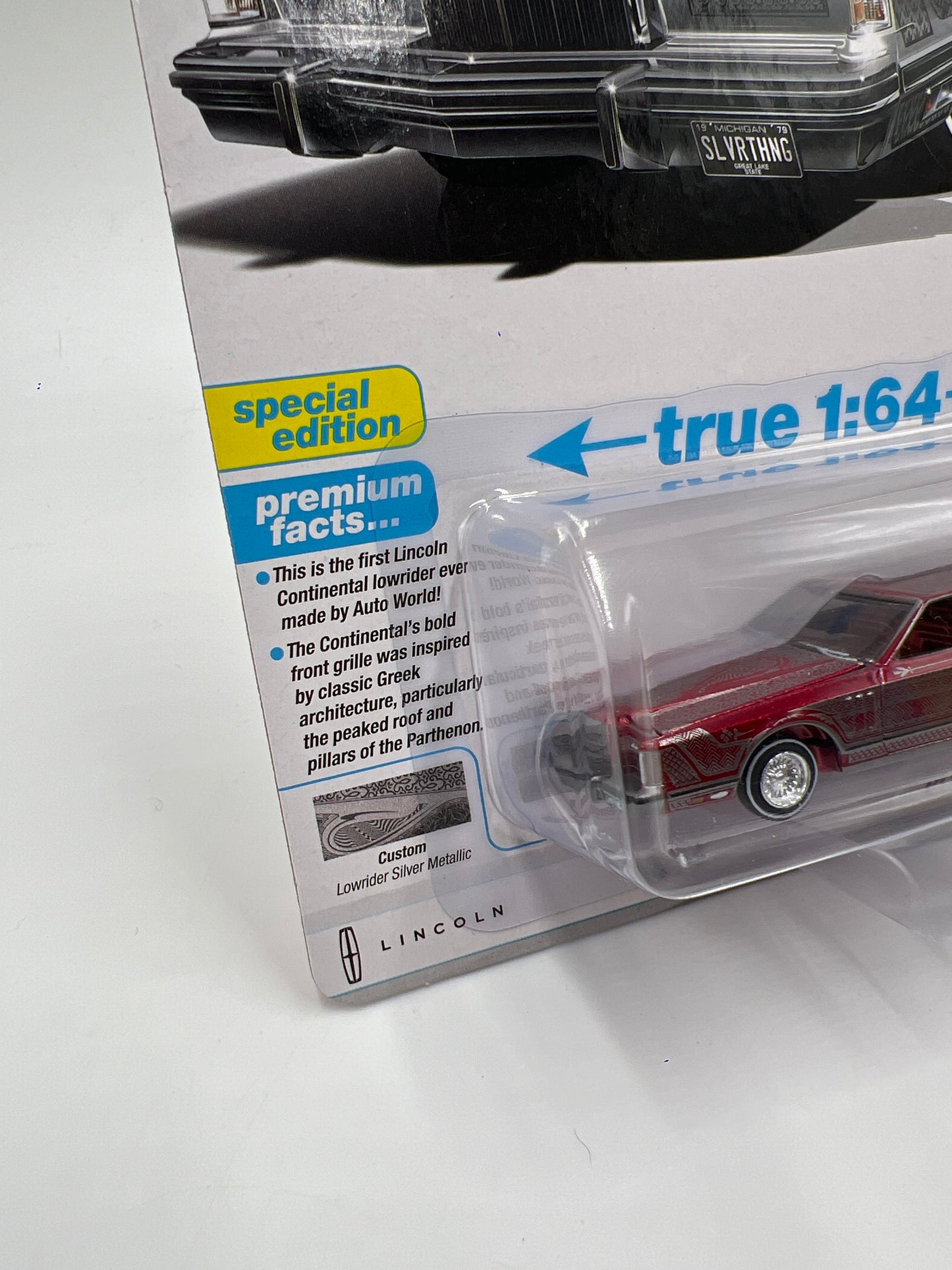 Auto World Ultra Red Chase Luxury Cruisers Release 6 Version A 1979 Lincoln Continental Lowrider