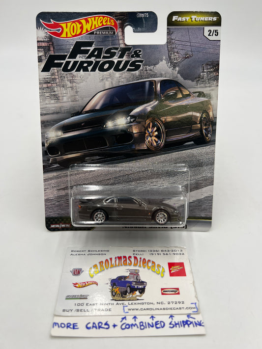 Hot Wheels Fast & Furious Fast Tuners #2 Nissan Silvia S15 Gray W/Protector