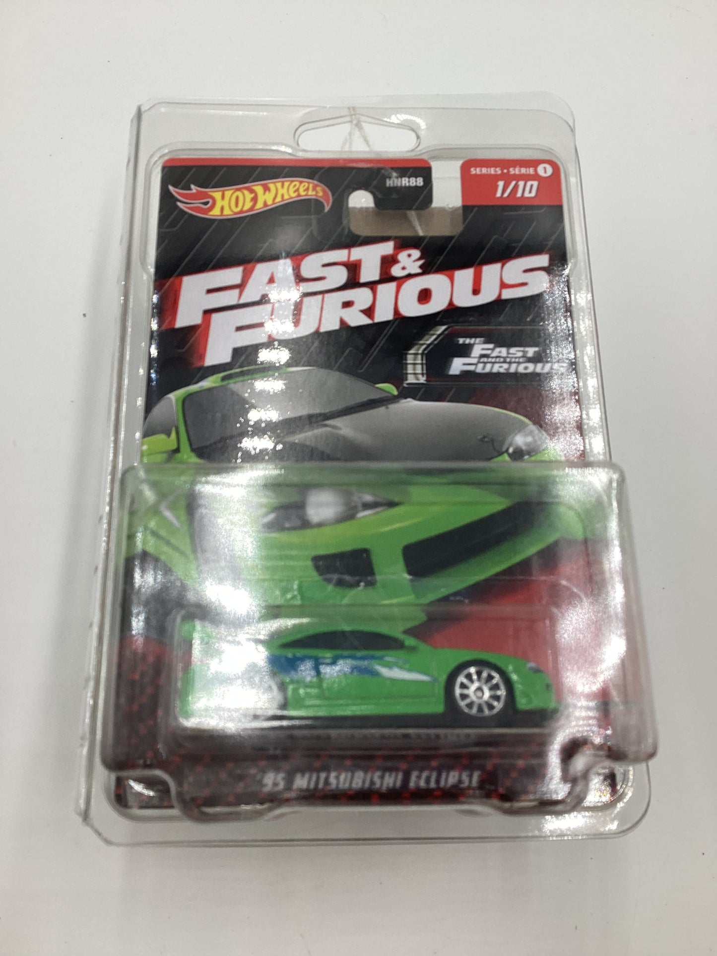 2023 Hot wheels Fast and Furious Series 1 #1 95 Mitsubishi Eclipse Green W/ protector