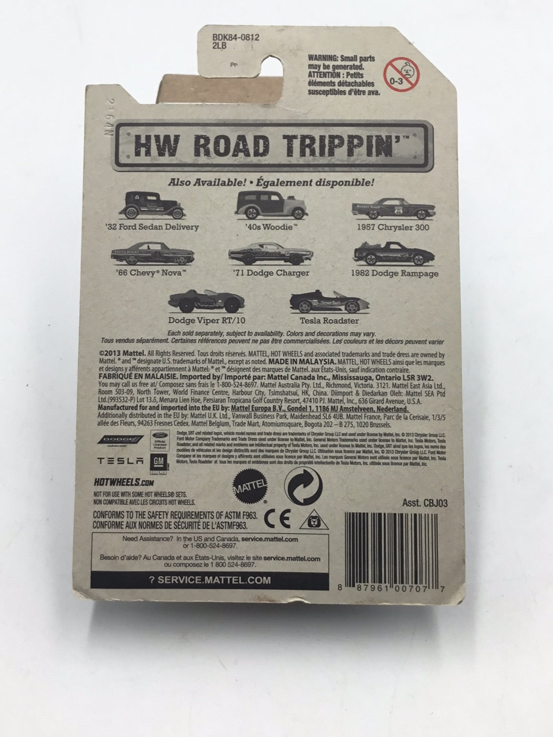 Hot Wheels Road Trippin Tesla Roadster #31 W4