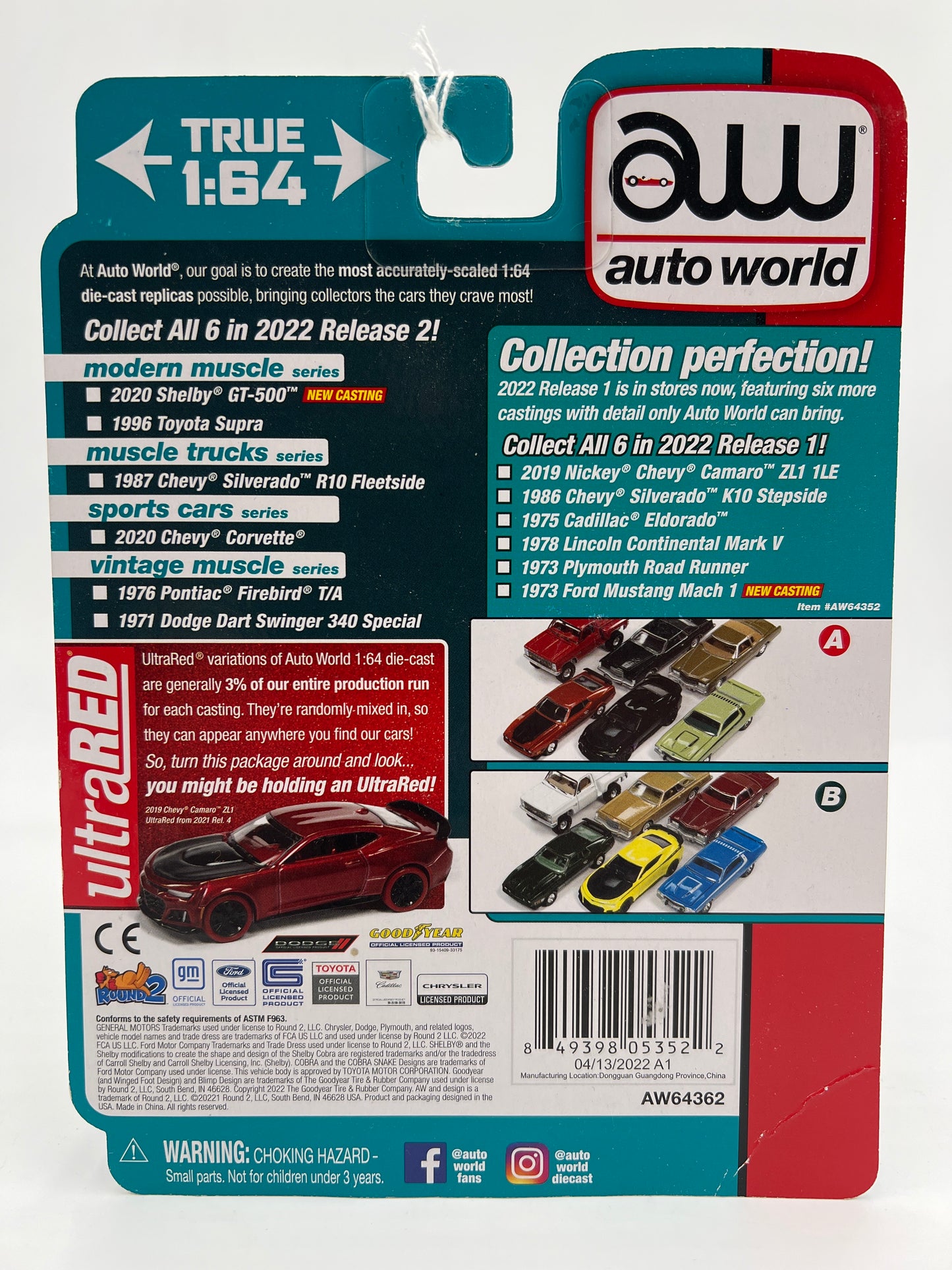 Auto World Muscle Trucks Release 2 Version B 1987 Chevy Silverado R10 Fleetside Gray/Black