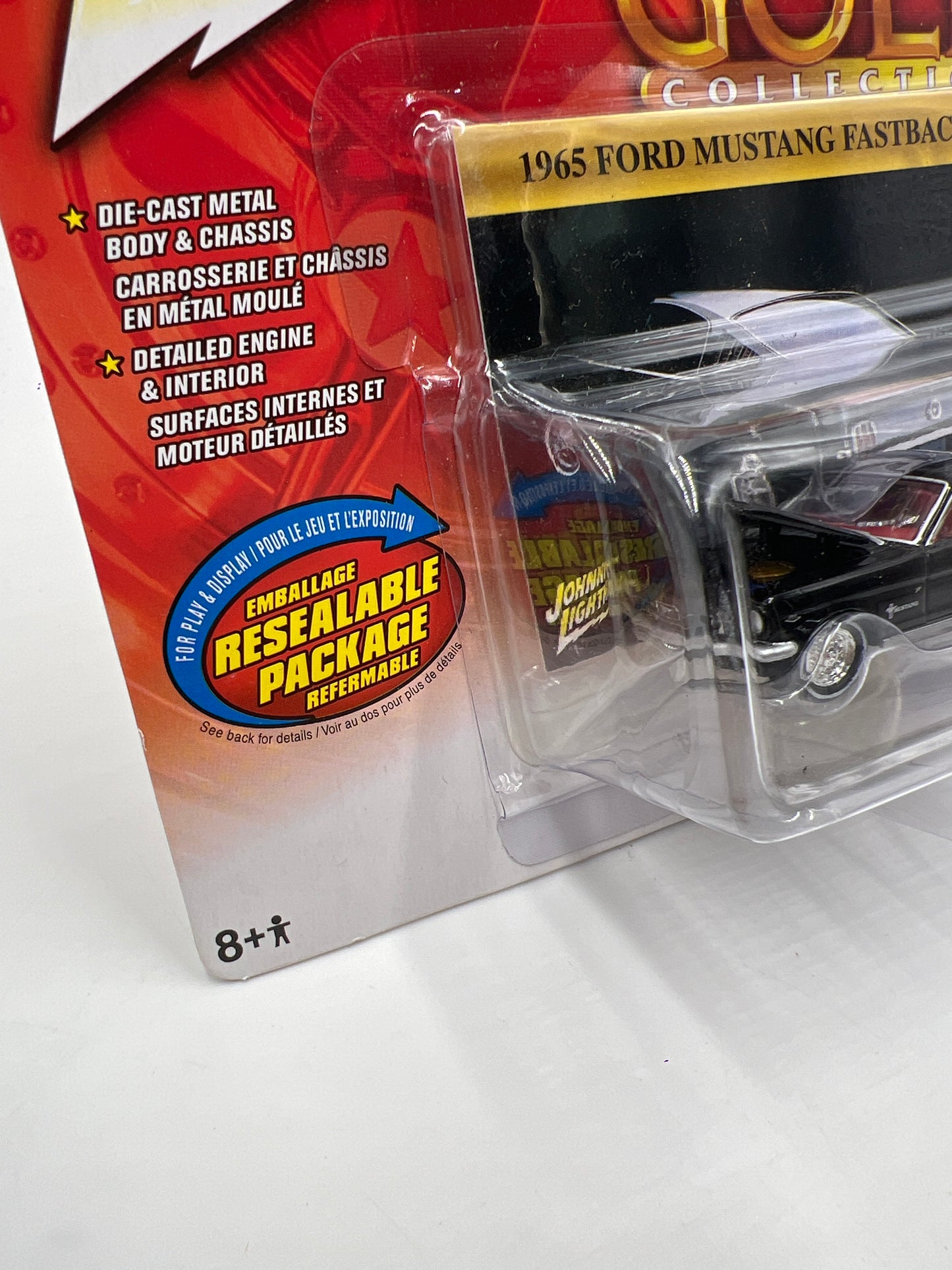 Johnny Lightning Classic Gold Collection 1965 Ford Mustang Fastback Black 219C