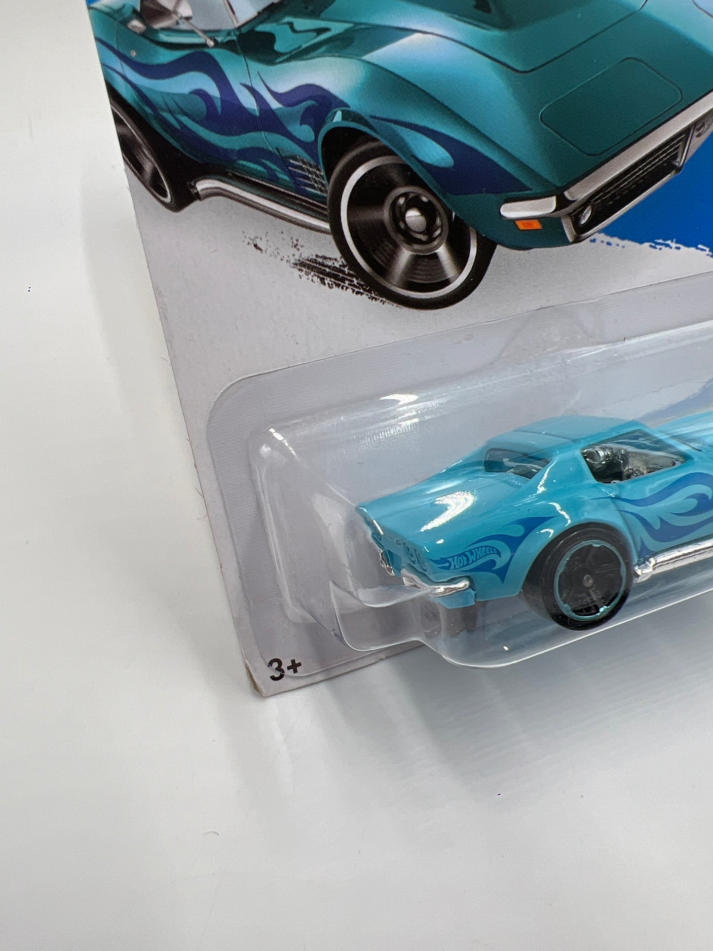 2014 Hot Wheels Workshop #209 Kmart Exclusive 69 Corvette Light Blue 239B