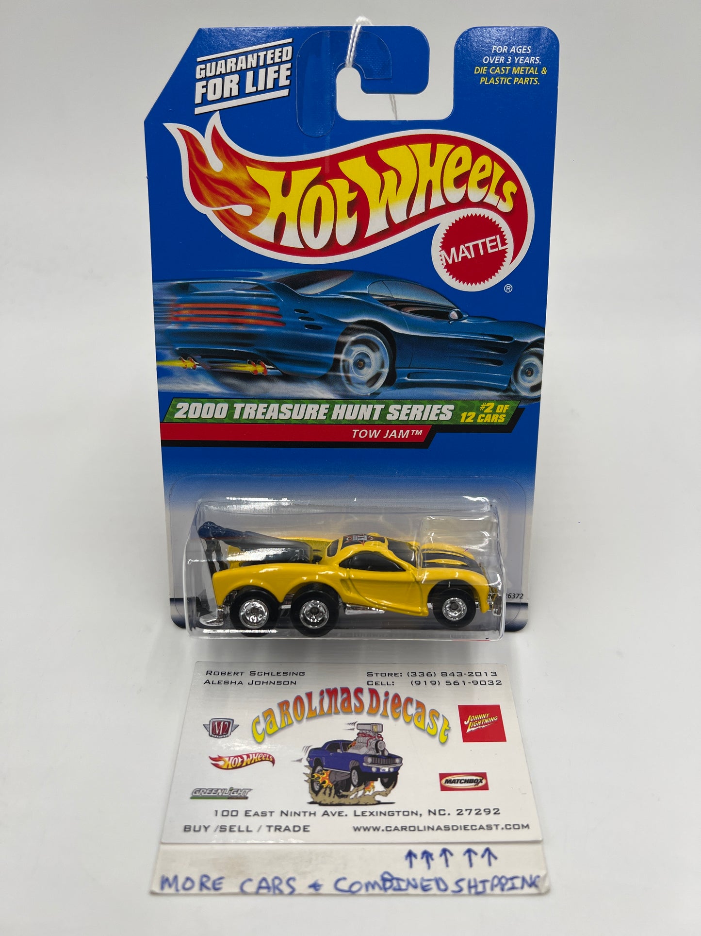 2000 Hot Wheels Treasure Hunt Real Riders #50 Tow Jam Yellow 273C