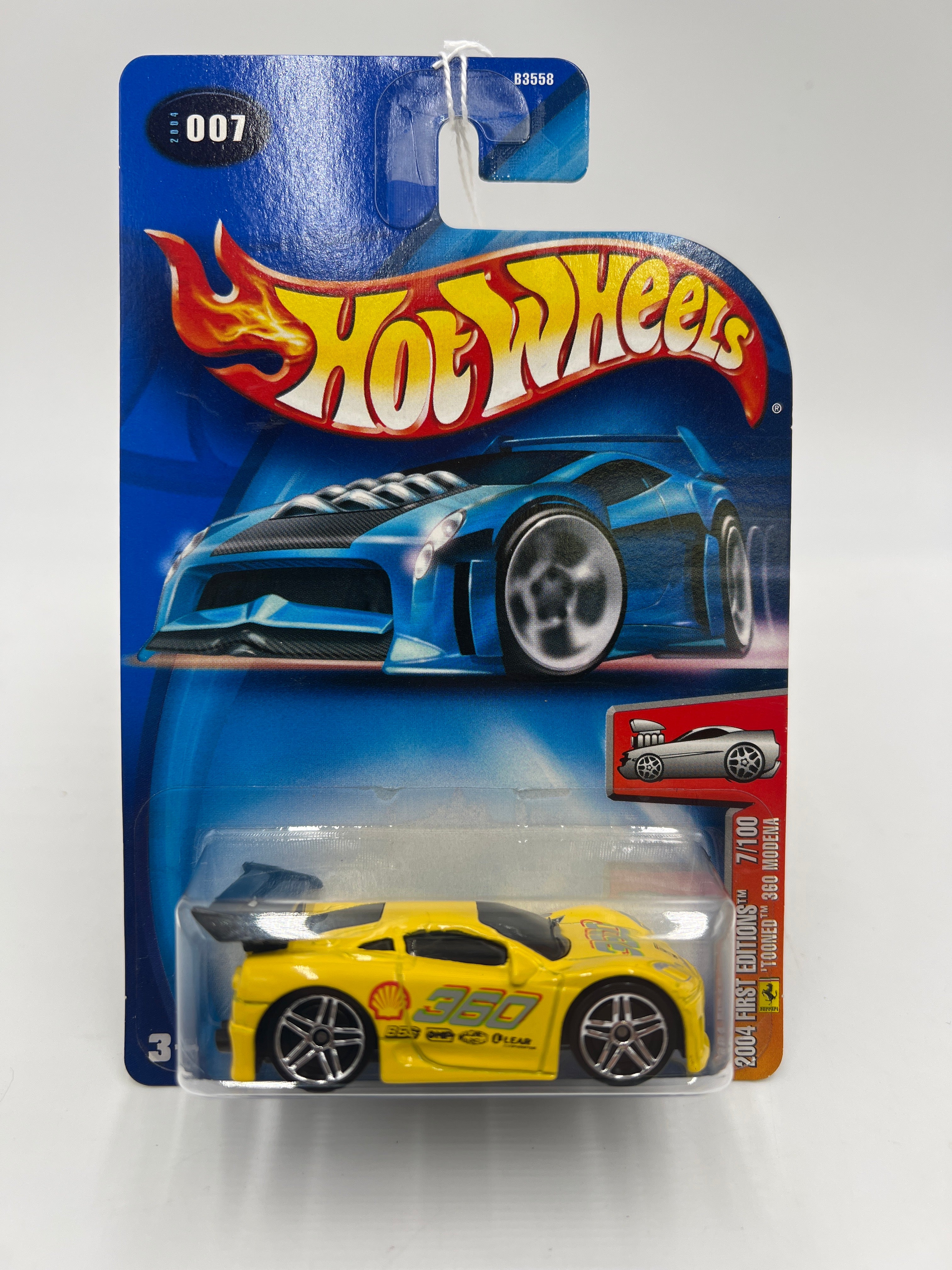スラストマスター　360Modena pro フェラーリ 2004 Hot Wheels First Editions #007 Tooned Ferrari 360 Modena