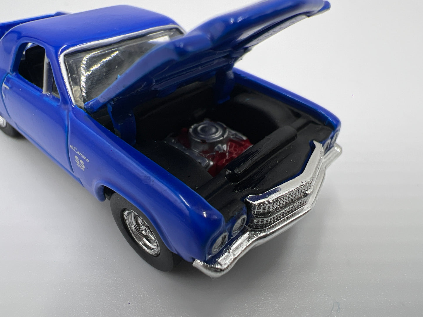 Hot Wheels 1/64 100% Premium Black Box 70 El Camino Blue Loose