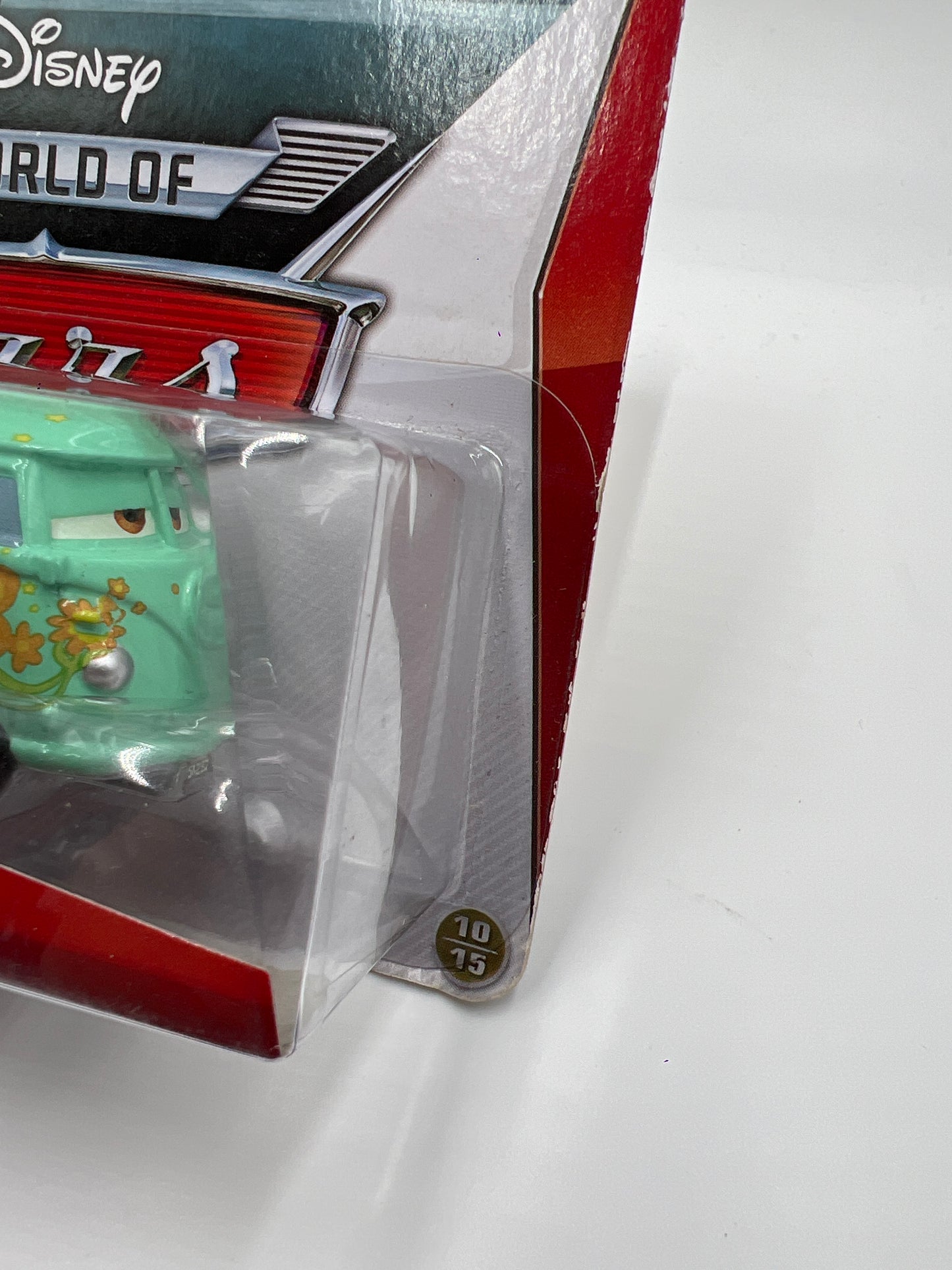 Disney Pixar The World Of Cars Radiator Springs #10 Fillmore Green Card Not Perfect 141D