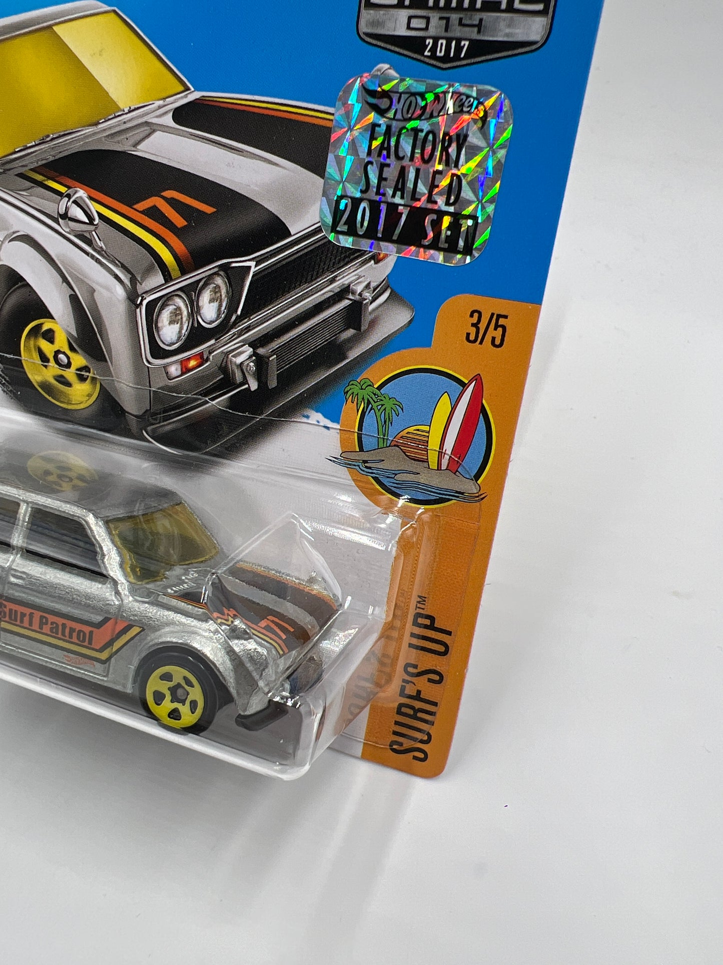2017 Hot Wheels Walmart Exclusive Zamac 014 Factory Sealed 71 Datsun Bluebird 510 Wagon W/Protector