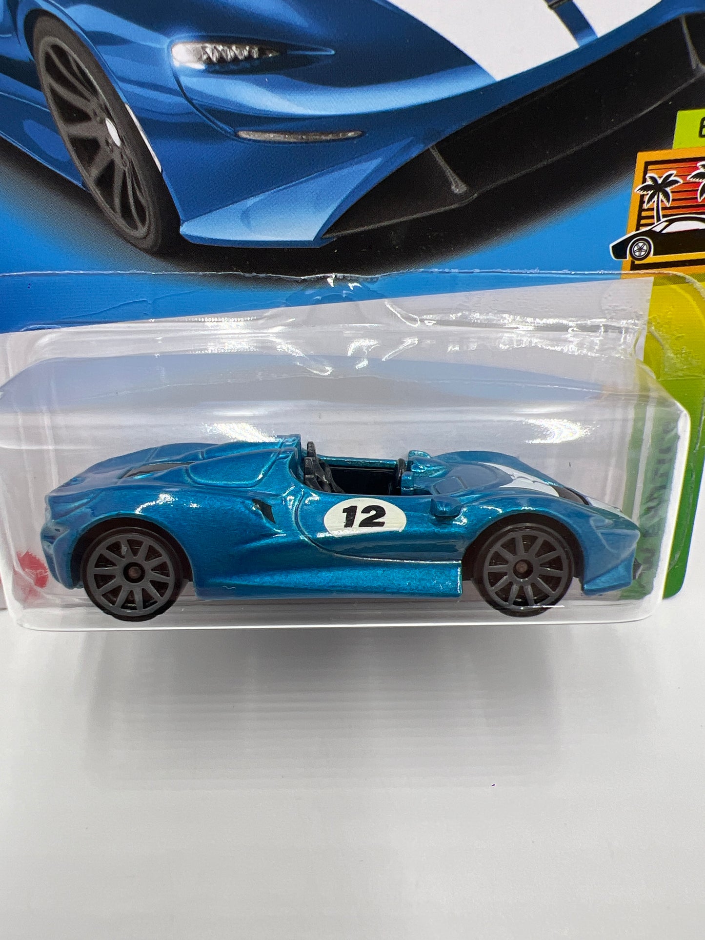2022 Hot Wheels Exotics #203 McLaren Elva Blue 103C