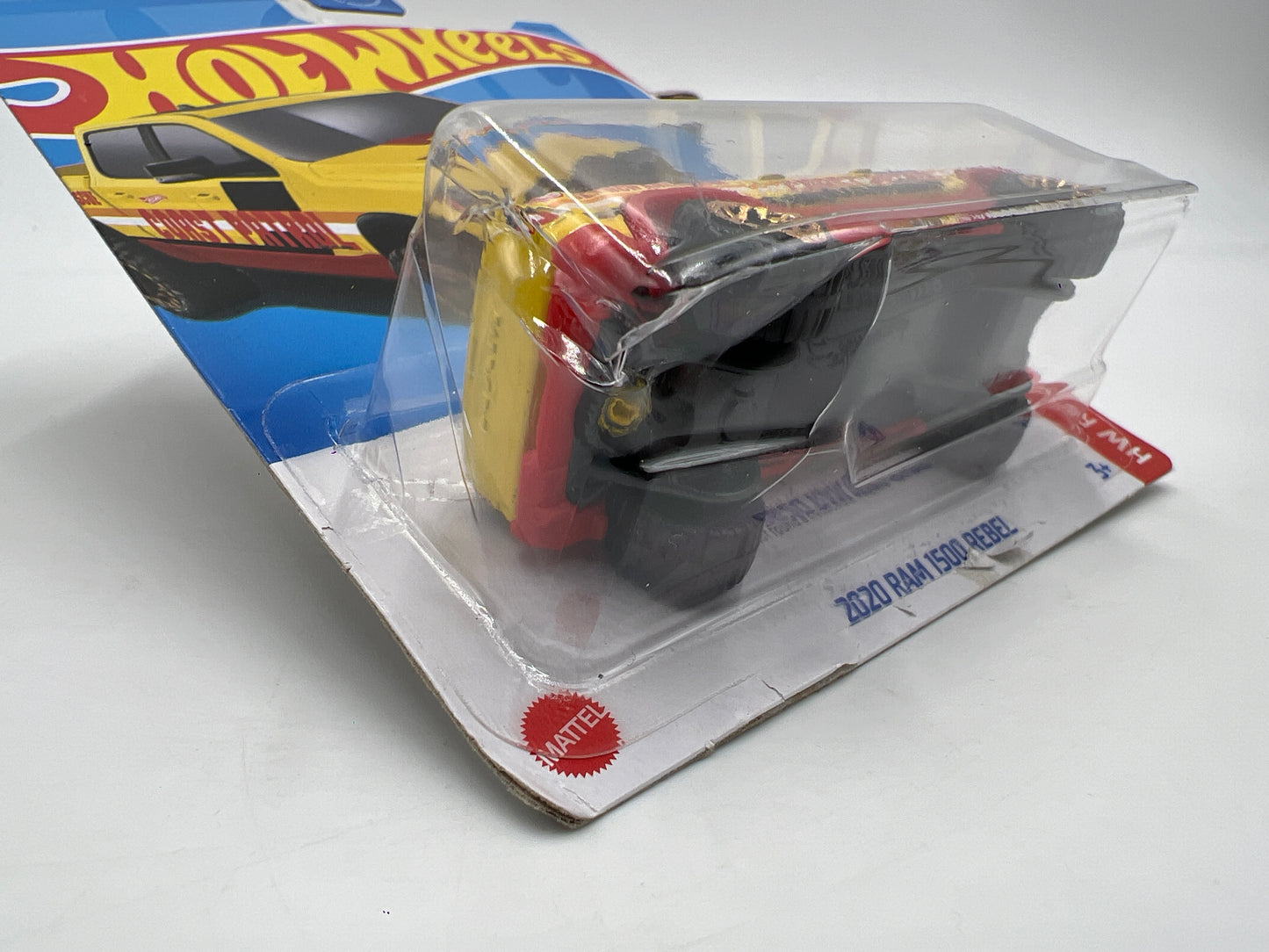 2023 Hot Wheels Rescue Treasure Hunt #238 2020 Ram 1500 Rebel Yellow Bad Card 274C