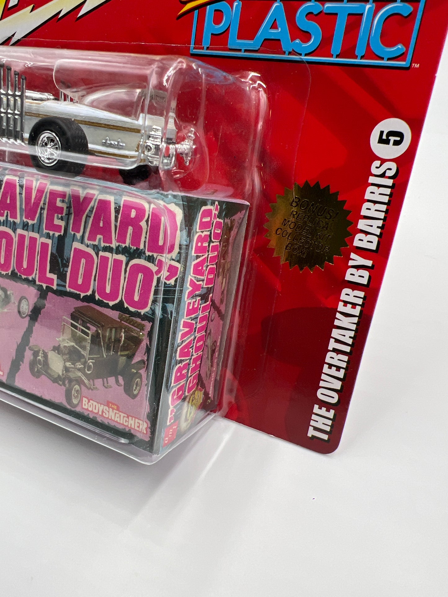 Johnny Lightning Classic Plastic #5 The Overtaker By Barris Graveyard Ghoul Duo White Lightning Chase VHTF