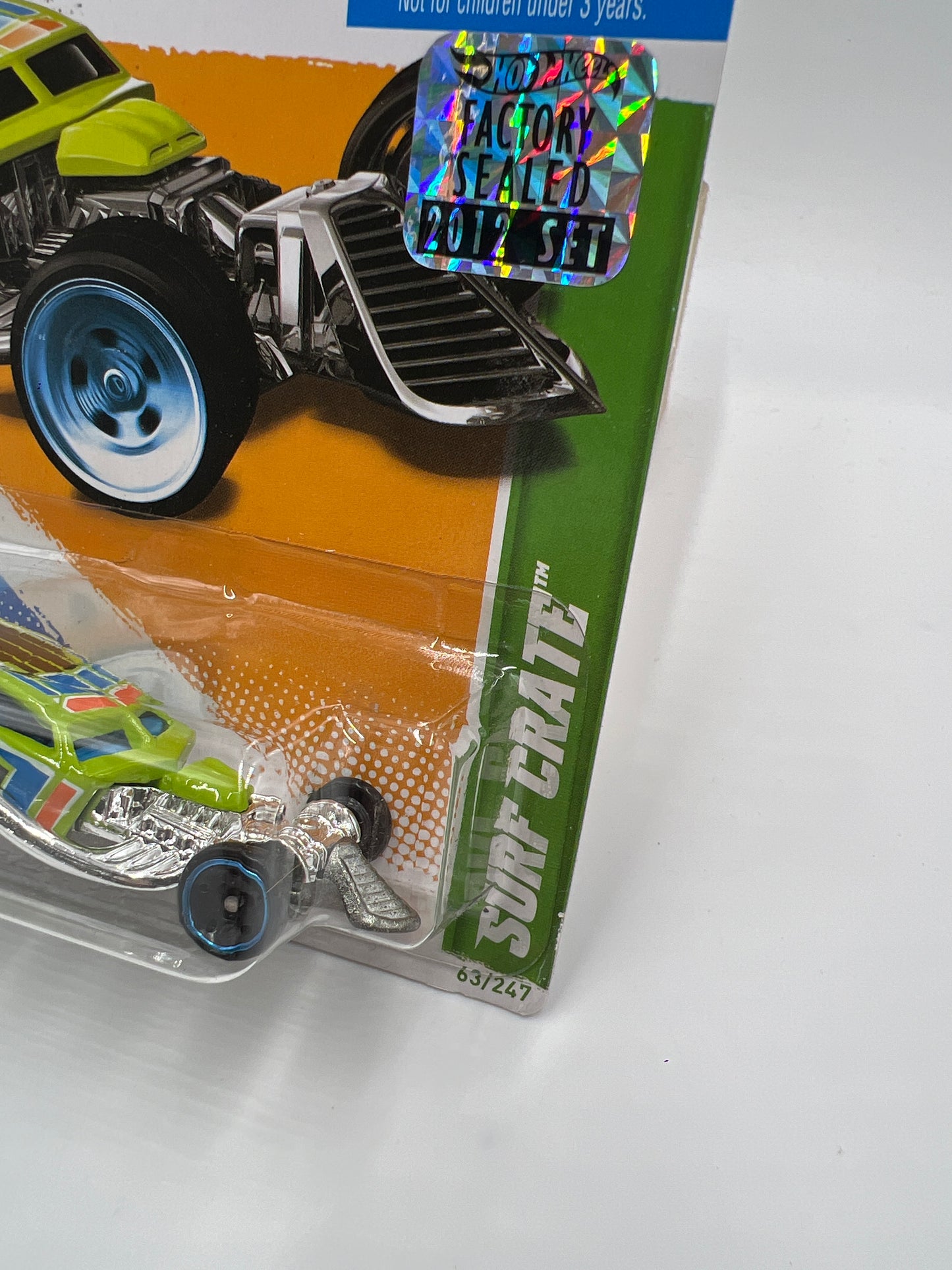2012 Hot Wheels Factory Sealed Treasure Hunt #63 Surf Crate Green